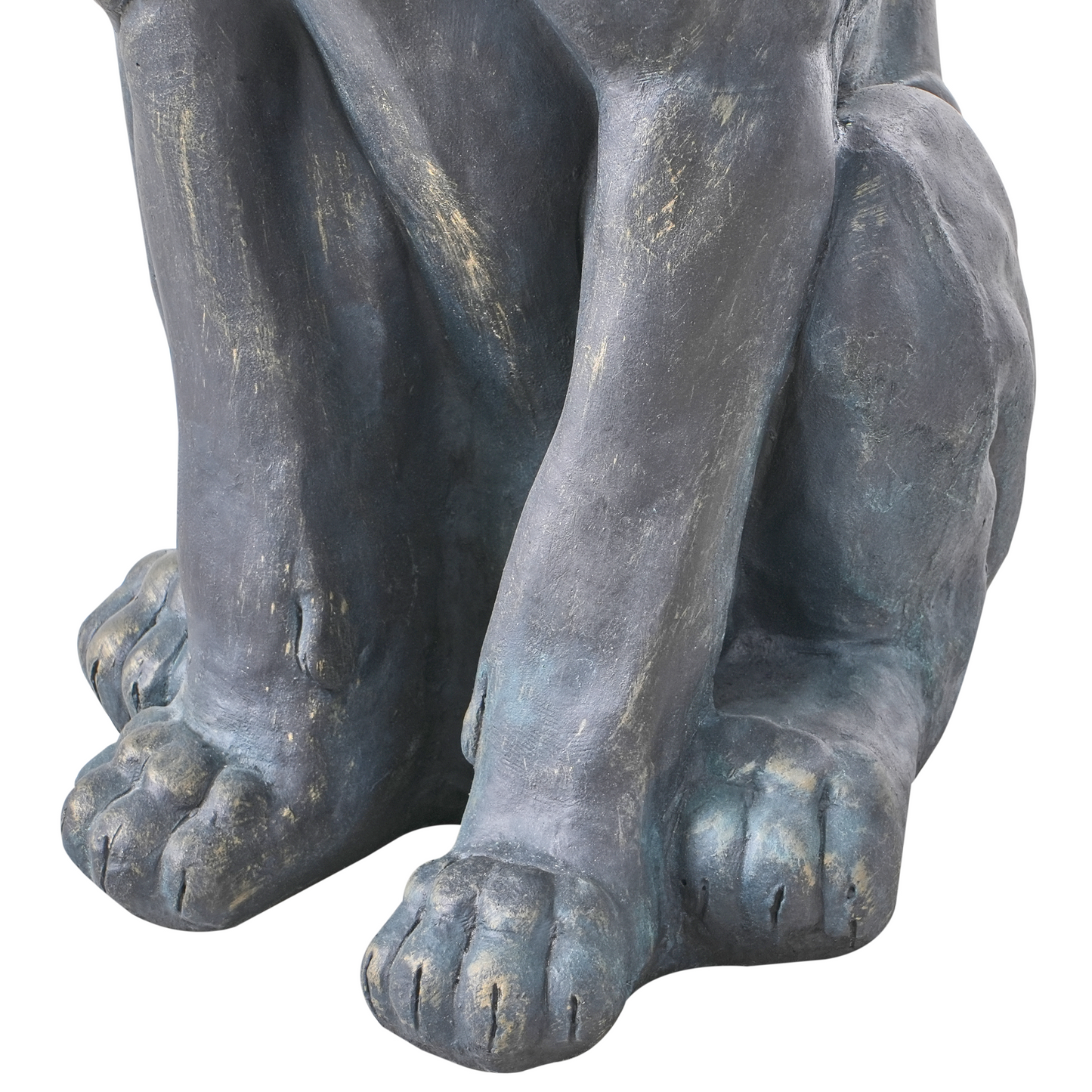 Everstone Lion Figurine 94cm Premium Indoor Outdoor Accent Piece With Distressed Finish