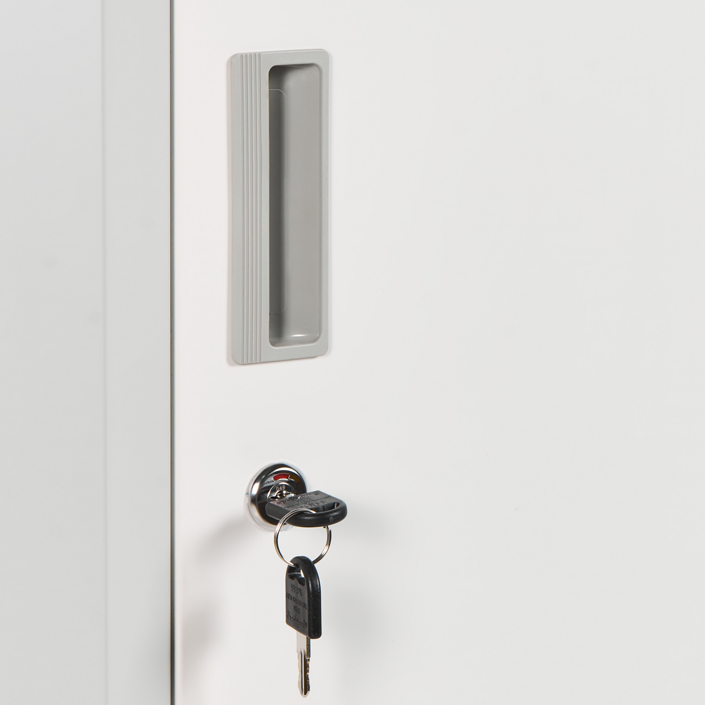 Storage Locker White Grey Metal 2 Door Lockable