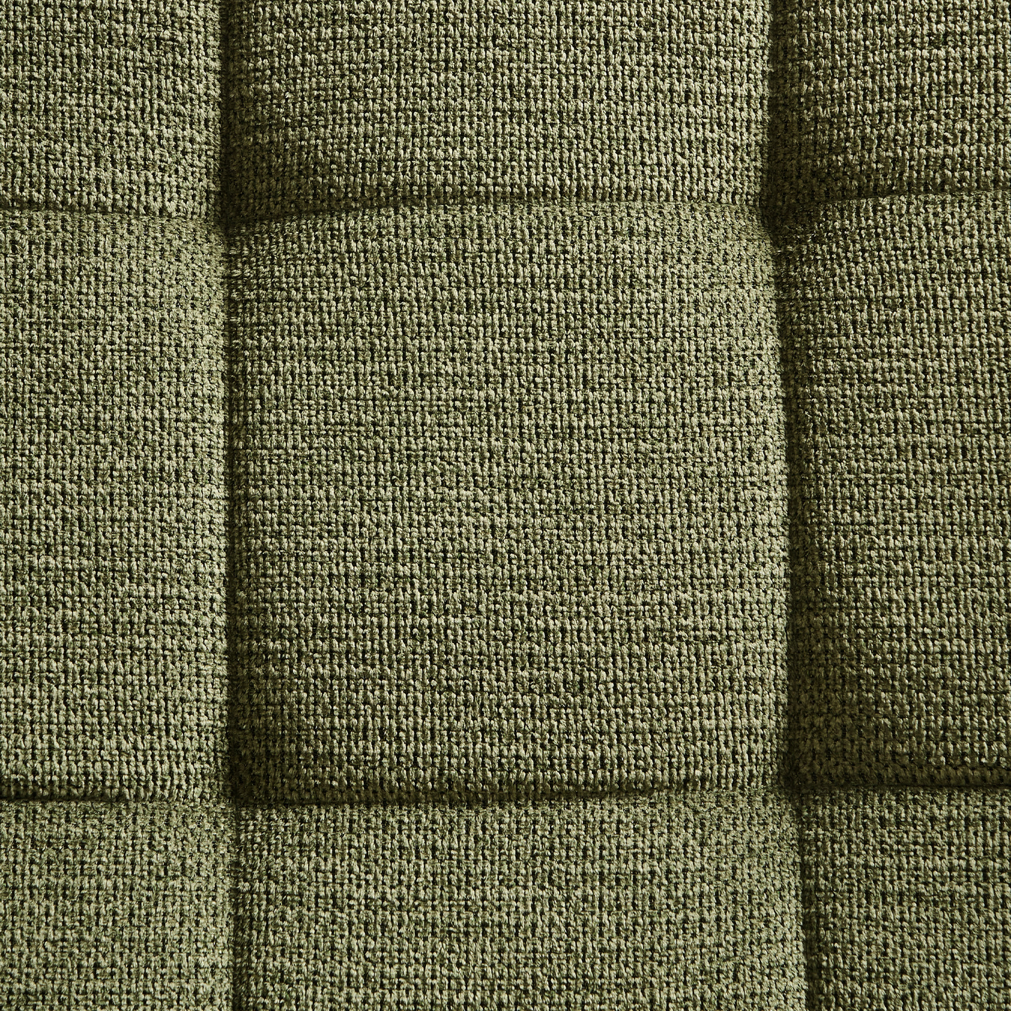 Armchair Green Water-Repellent Quilted Fabric With Armrests