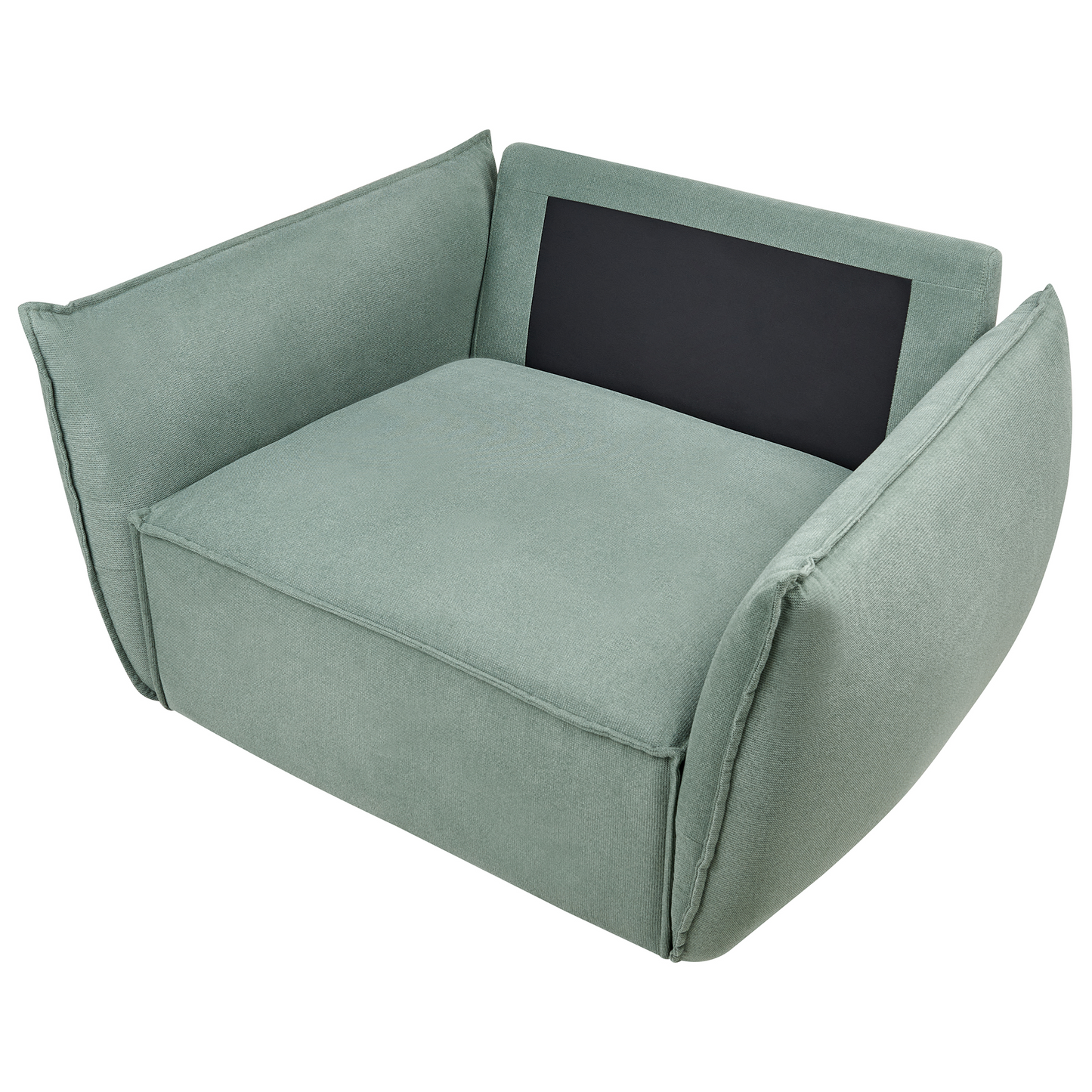 Living Set Light Green Upholstery Low Profile Sofa Chairs