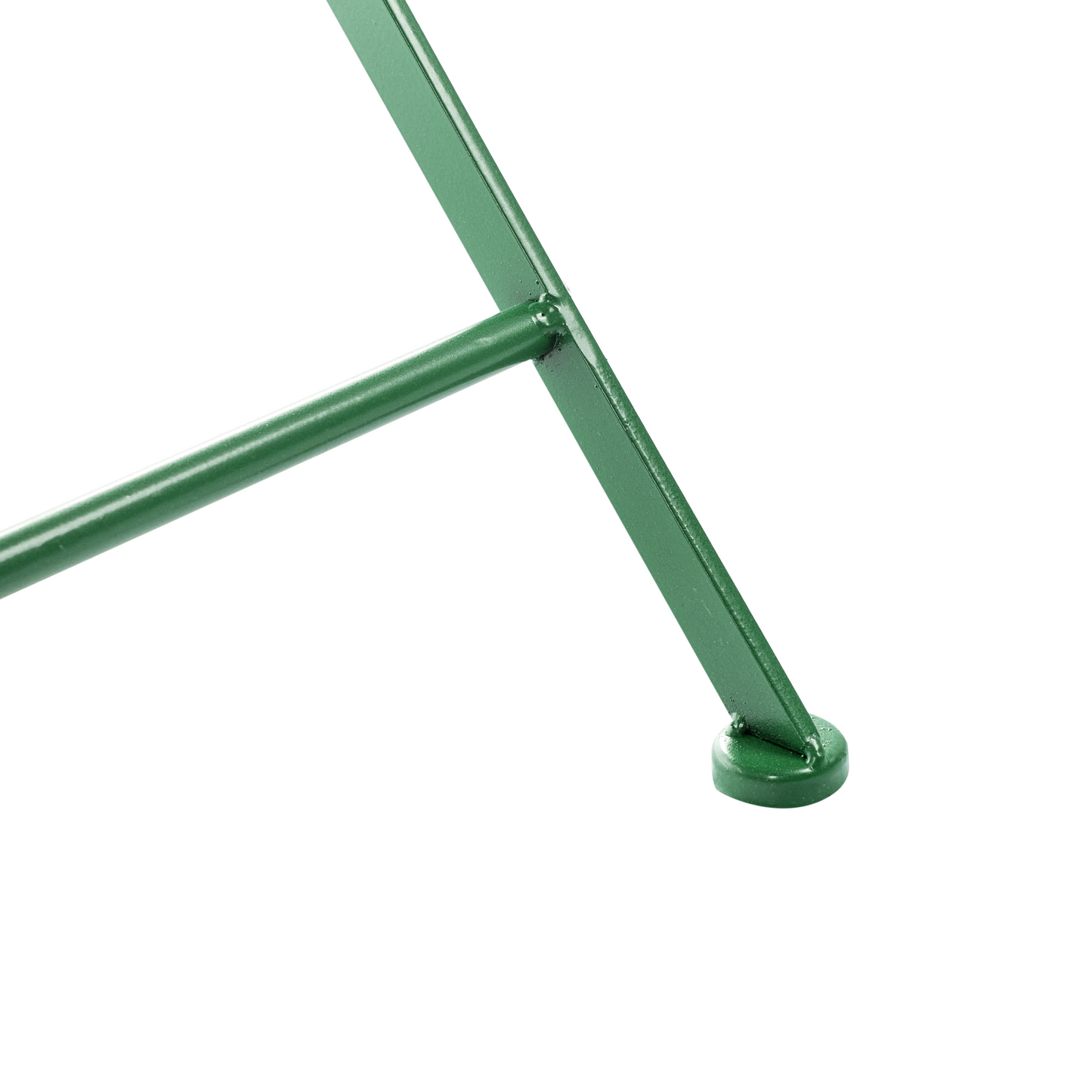 Outdoor Set Of 2 Green Iron Chairs With Scrollback