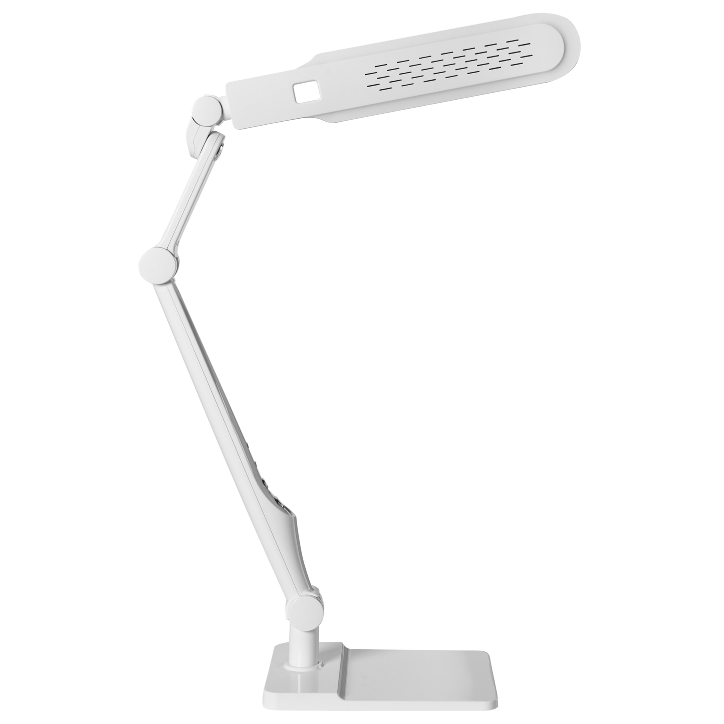 Desk Lamp White With Rotating Arm Stepless Dimmer