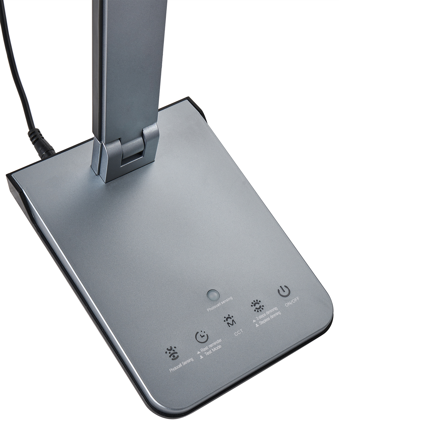 LED Desk Lamp Dark Grey With Adjustable Brightness And Color Temperature Dimmer For Home Office