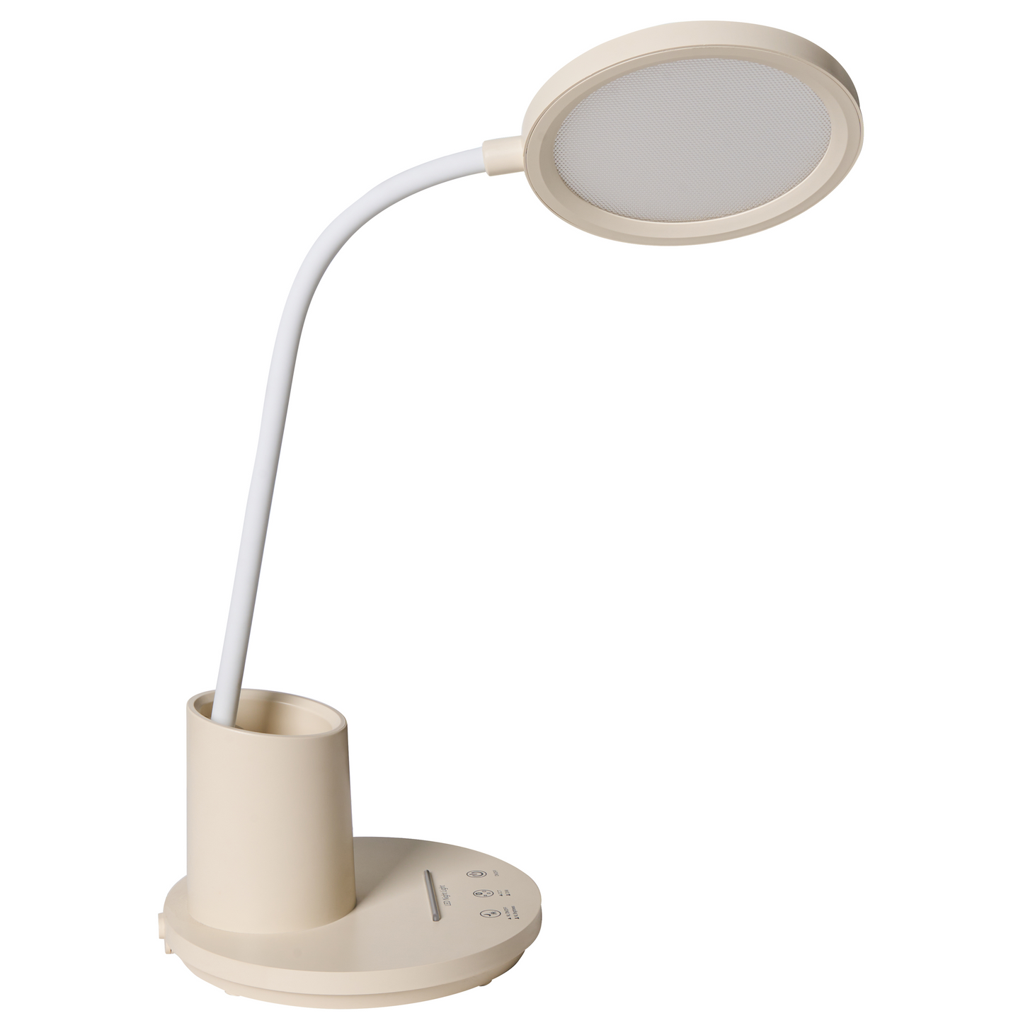 Office Desk Lamp Beige Adjustable Arm Stepless Dimmer
