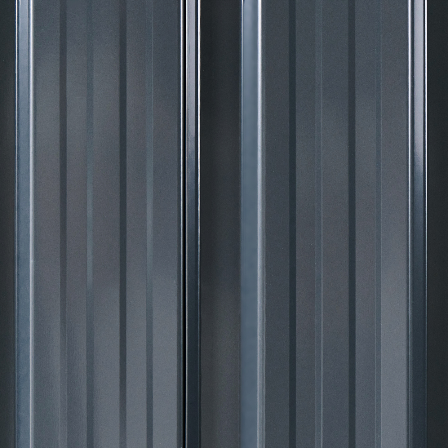Graphite Grey Steel Garden Shed Waterproof Lockable Doors