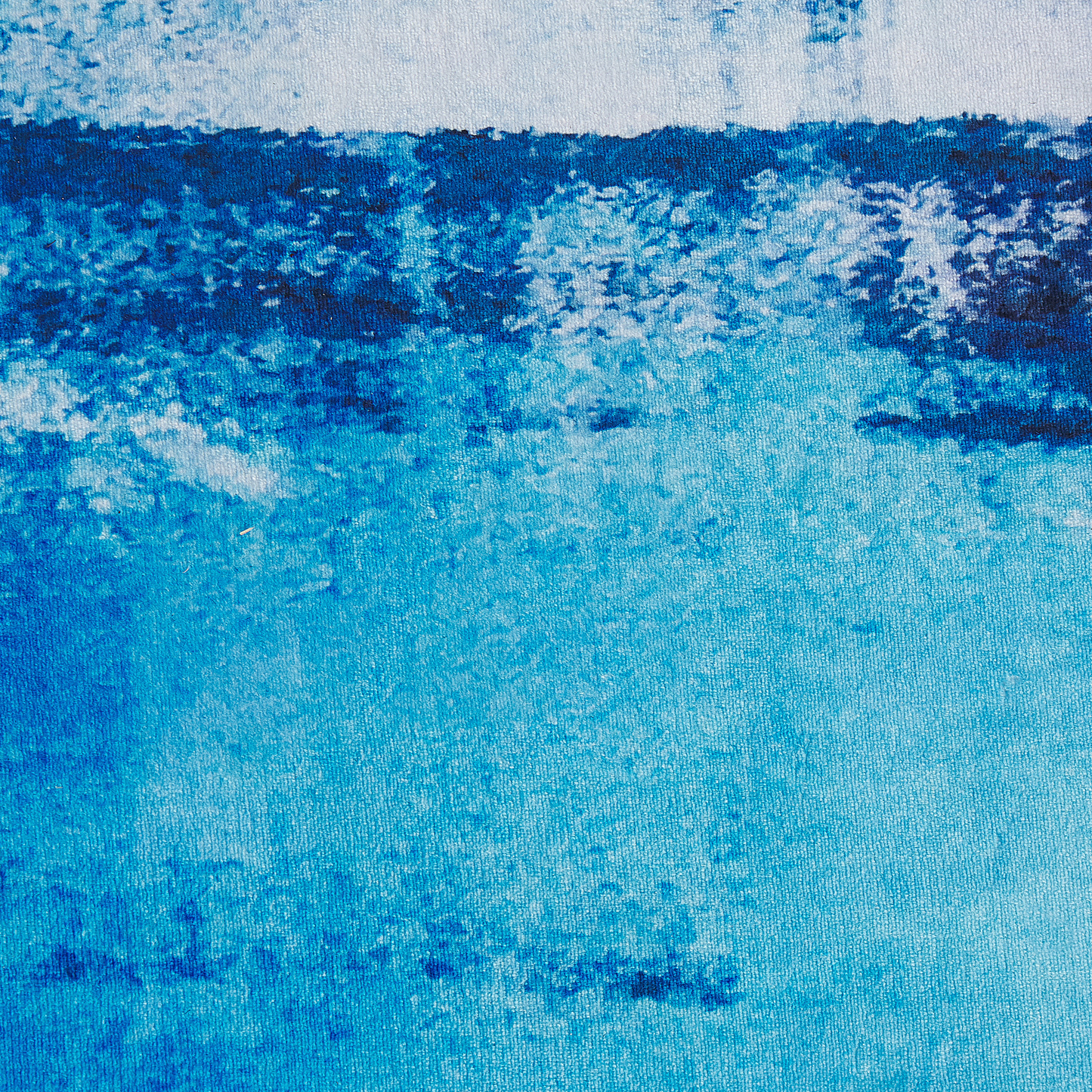Blue Multicolour 80 x 150cm 3D Print Low Pile Rug