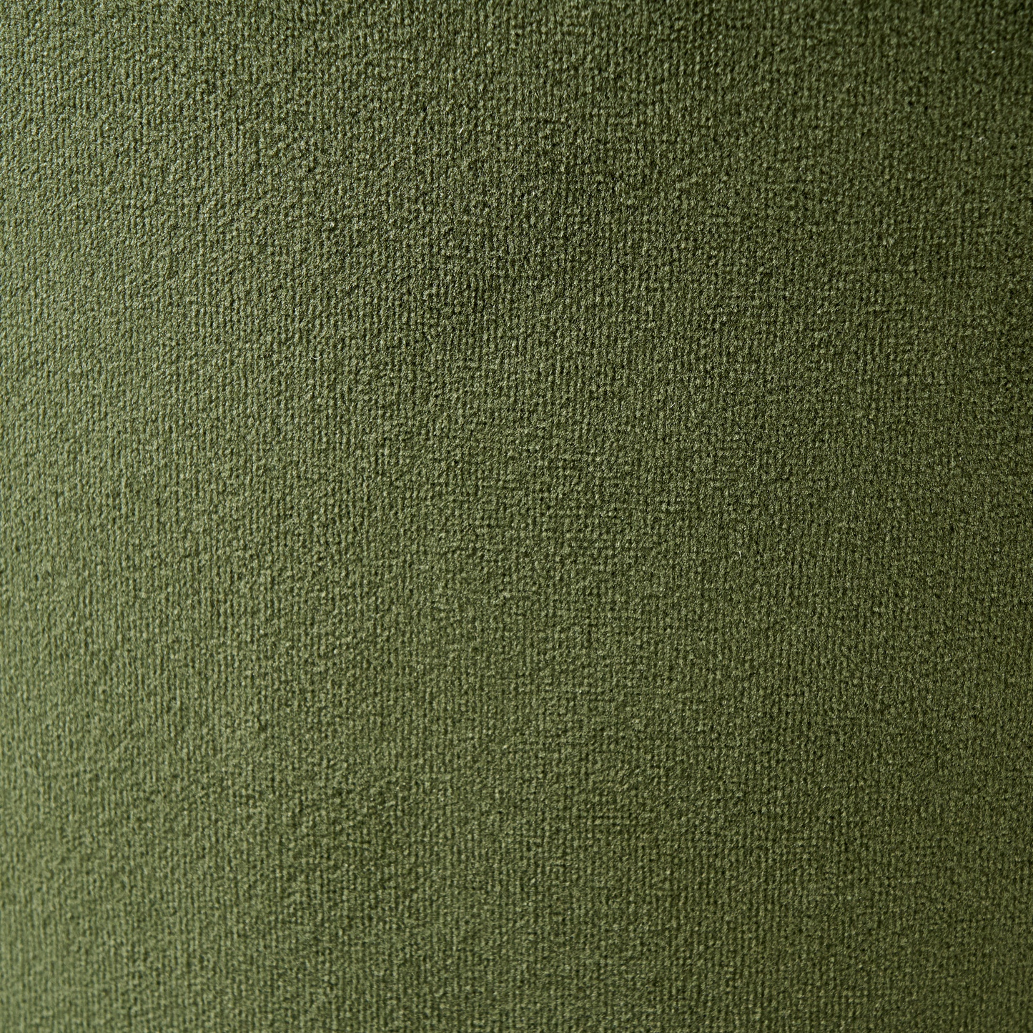 Dark Green Storage Pouffe With Wooden Base