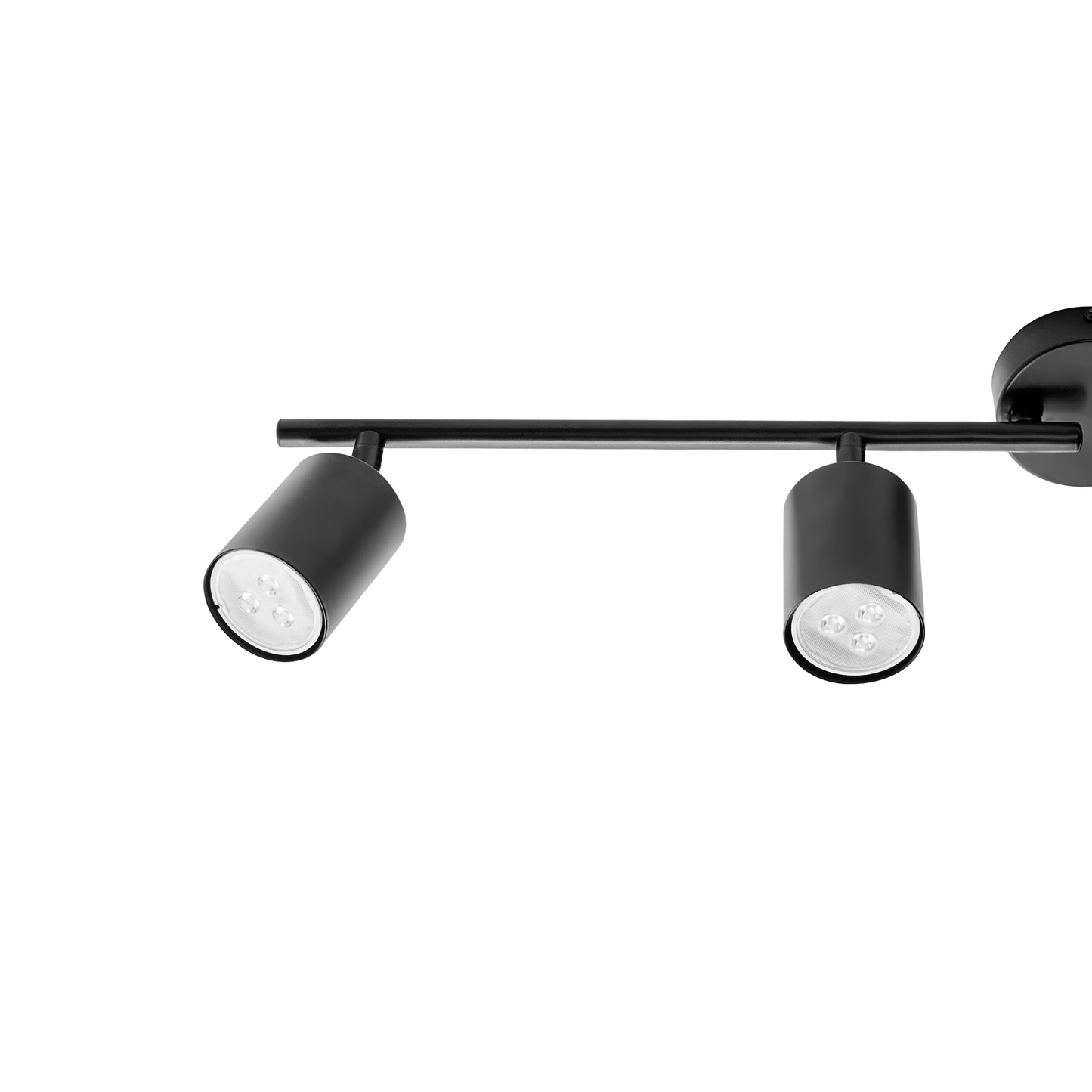 Four Light Black Industrial Spotlight Ceiling Lamp