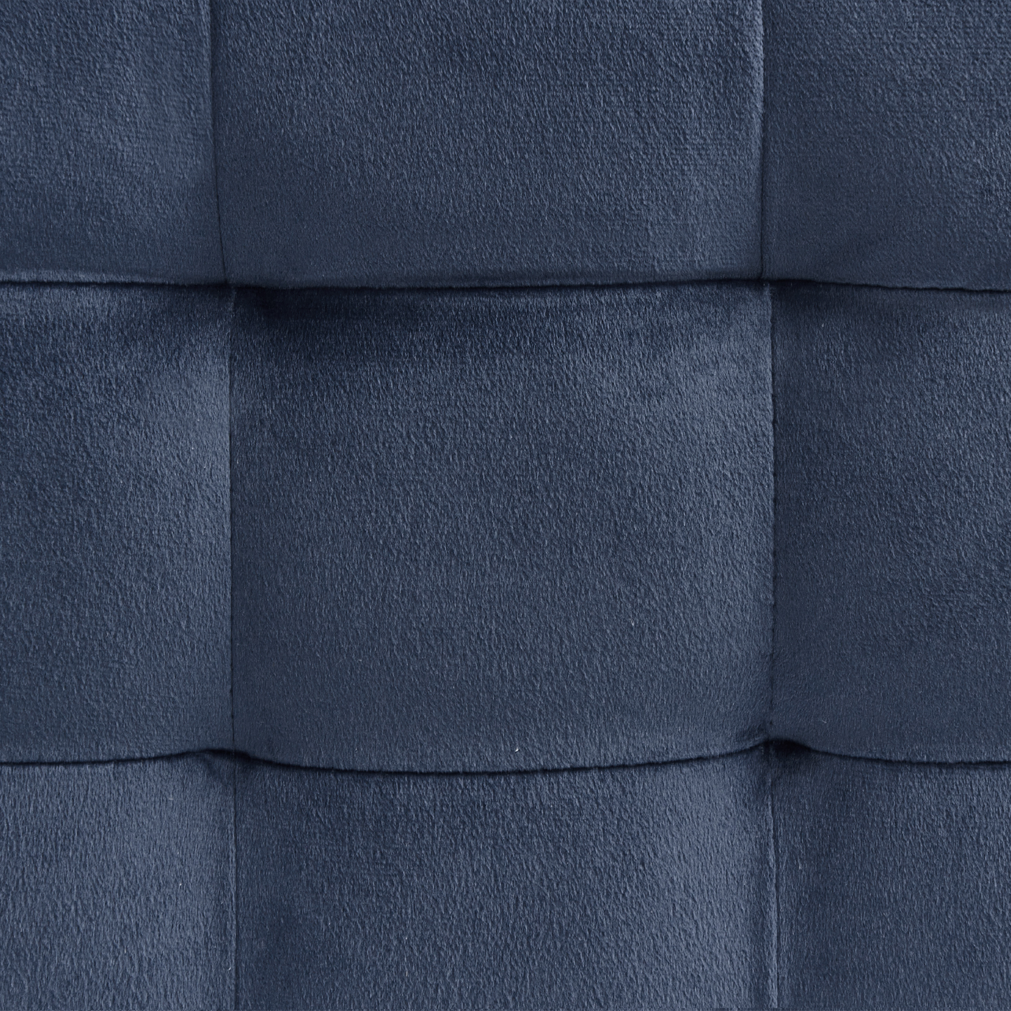 Dark Blue Velvet Tufted Ottoman With Storage Bench for Bedroom Elegant Accent Seating