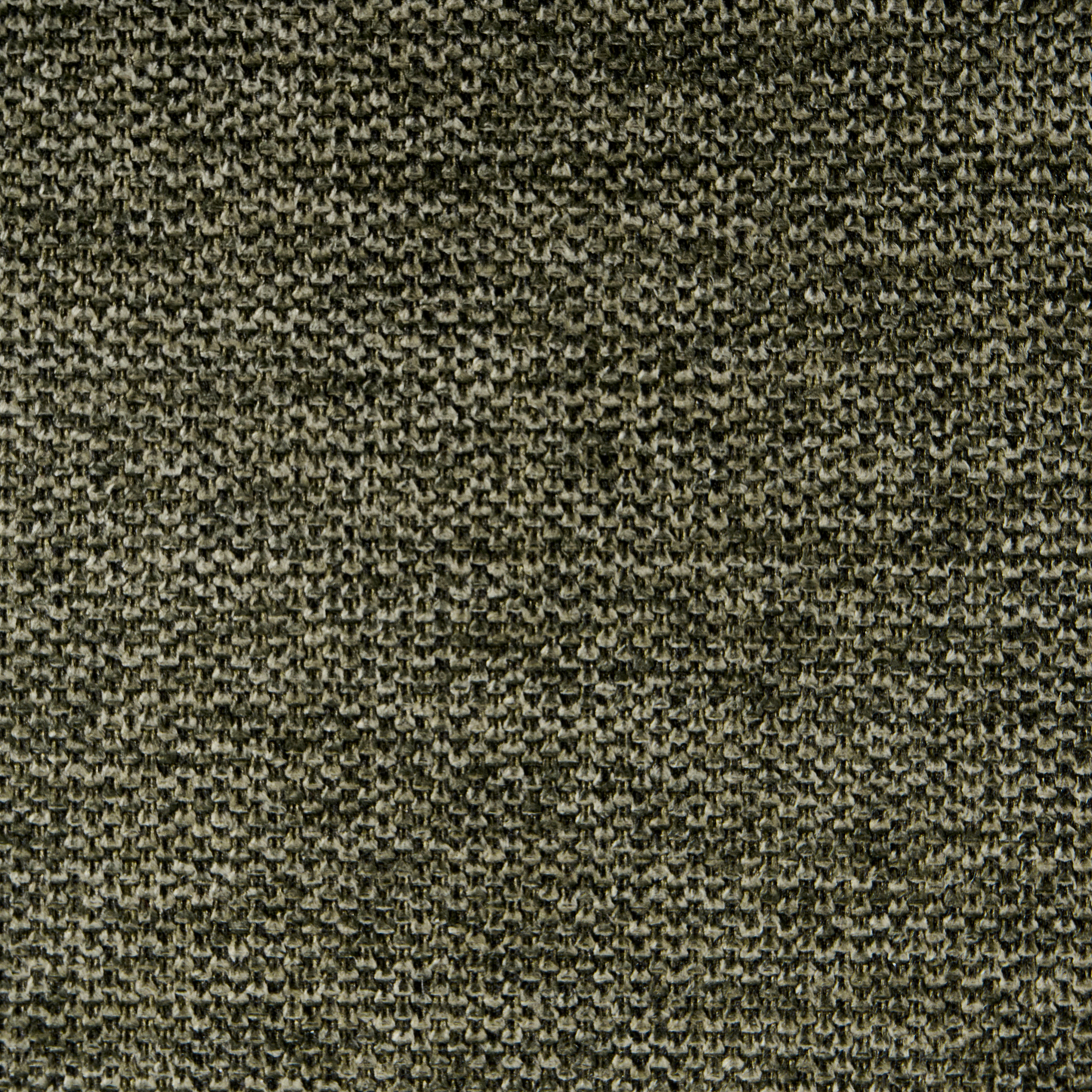 Pouffe Dark Green Fabric Upholstered Ottoman Drum