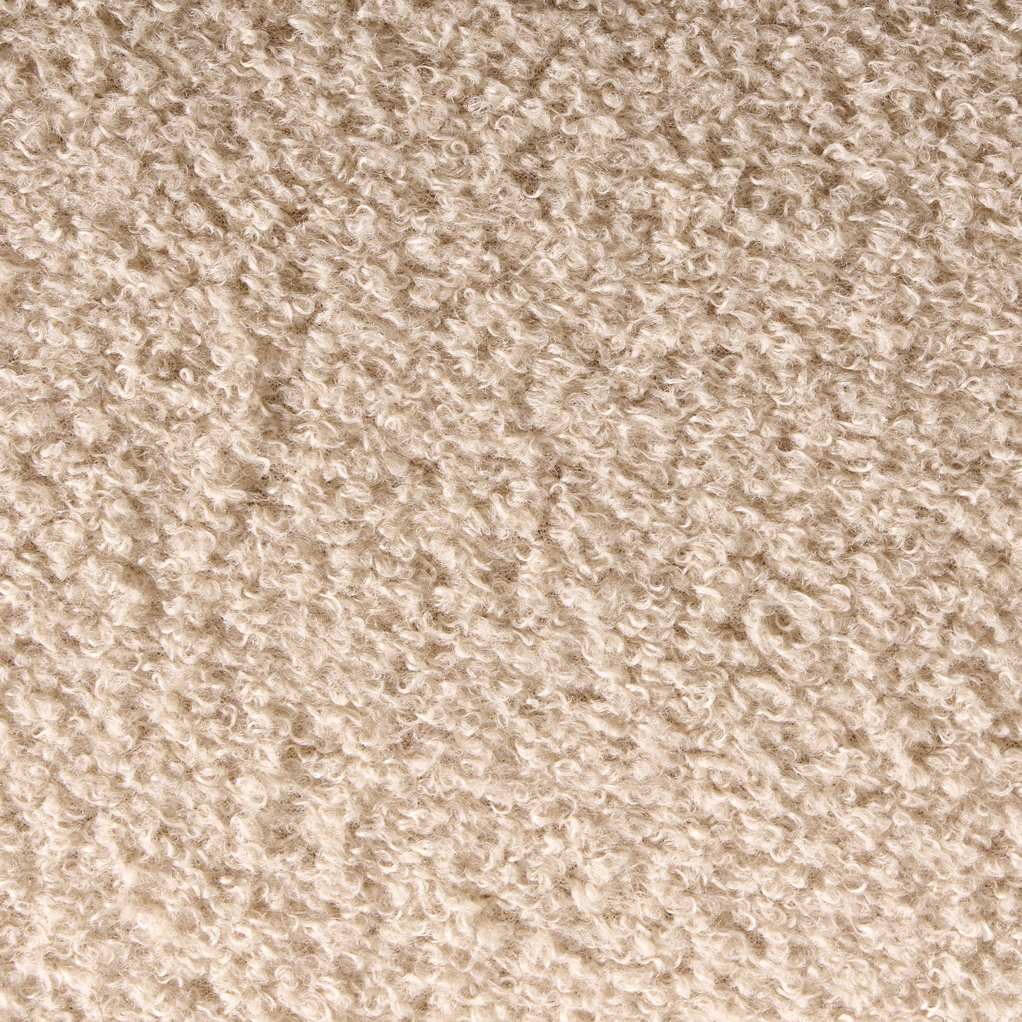 Havenly Home Clover Shaped Beige Boucle Pouffe Footstool And Small Table For Cozy Living Room