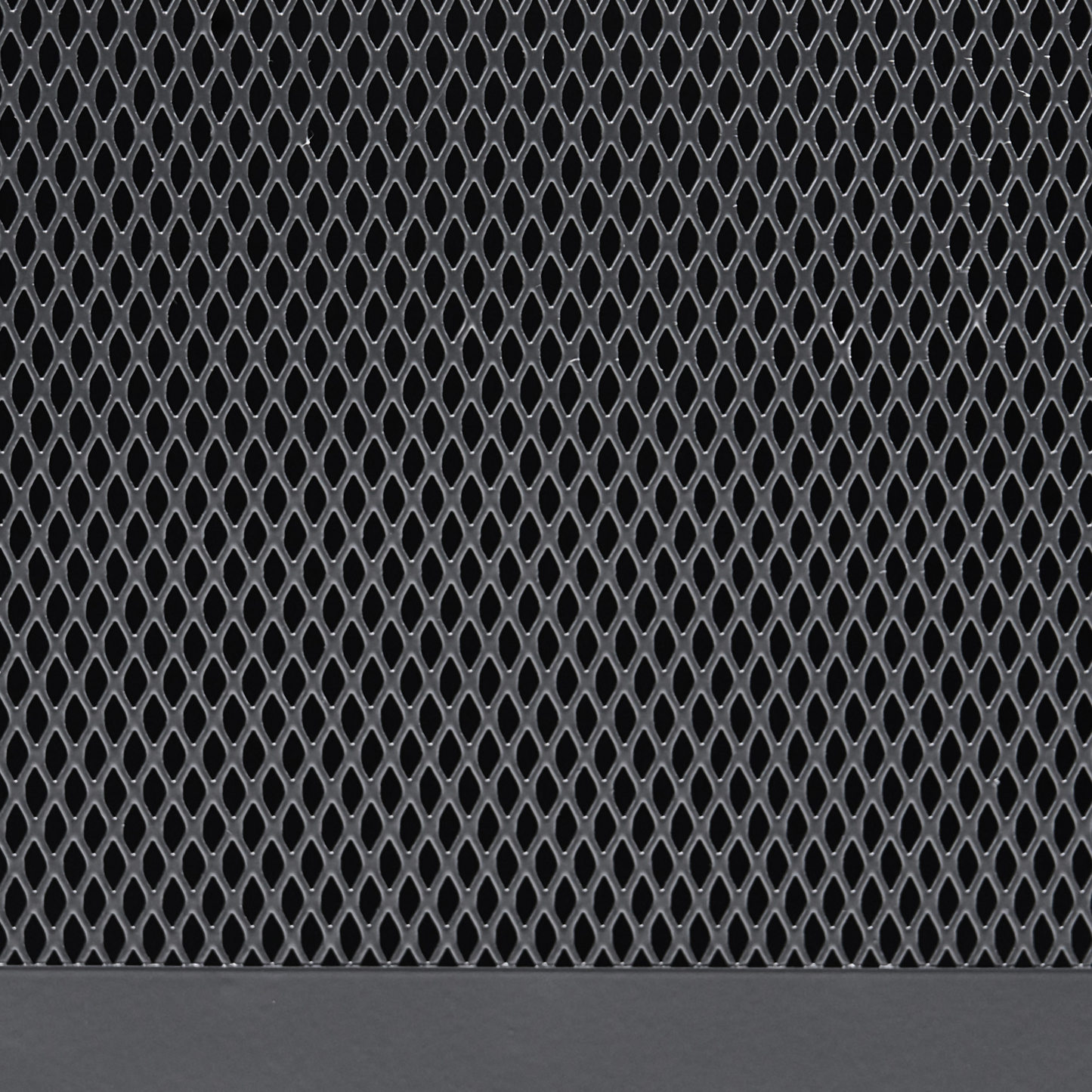 Office Desk With Mesh Storage Doors Black Powder Coat
