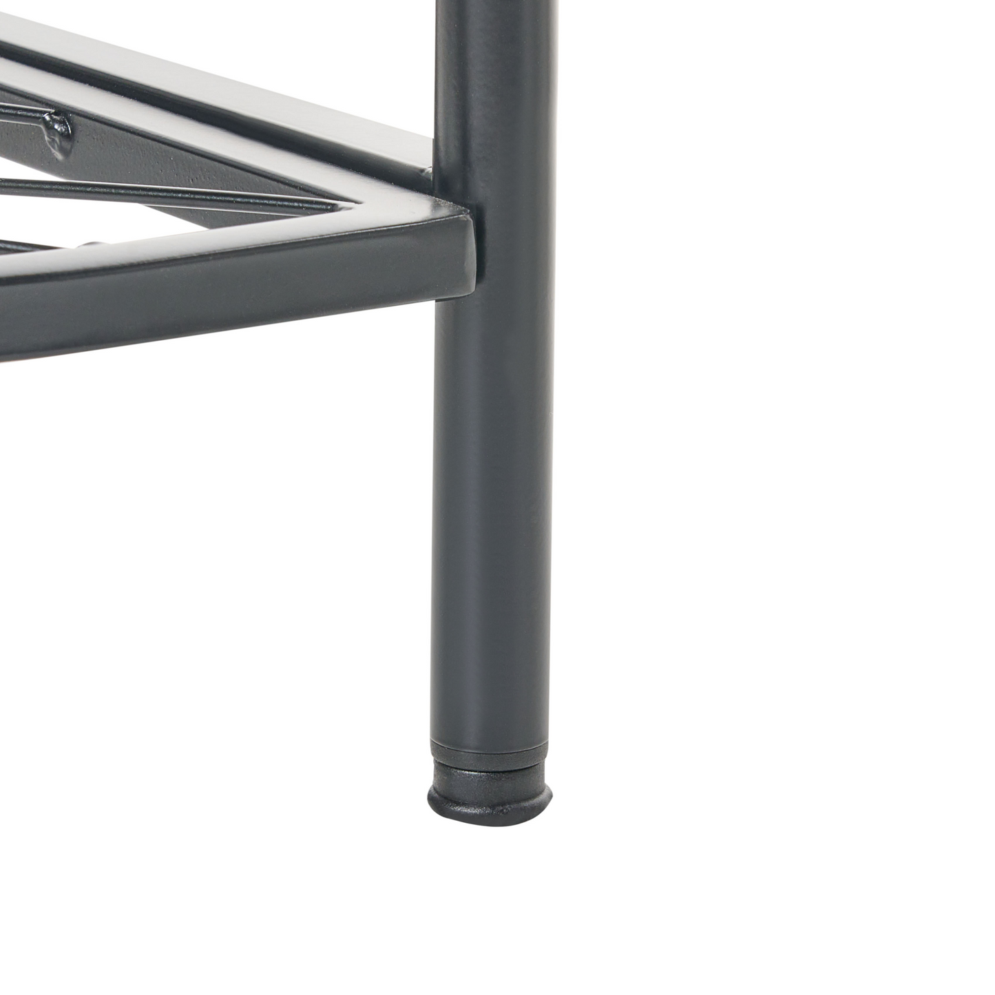 Industrial Black Clothes Rack 160cm Freestanding Steel Shelves