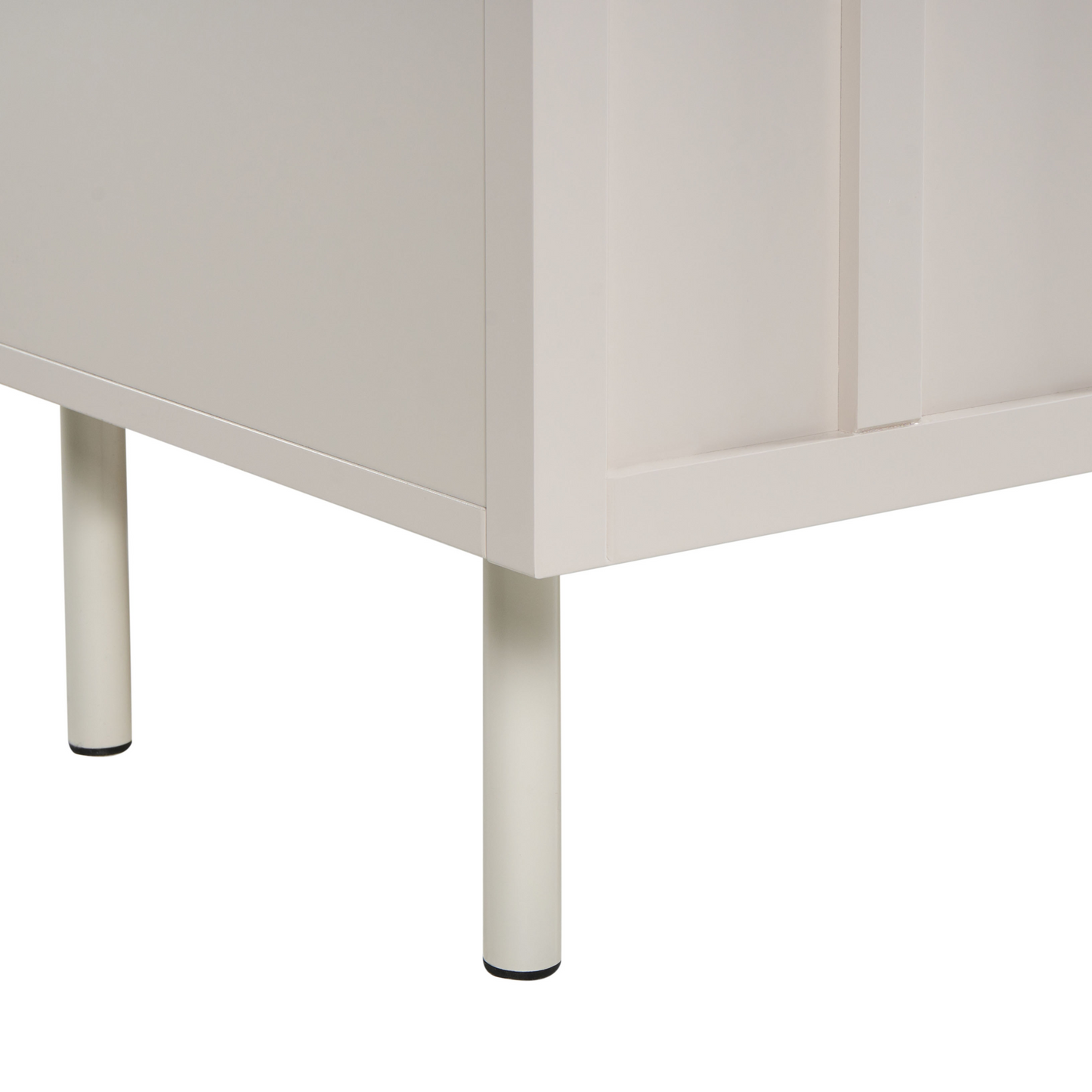 NovaCasa Cashmere TV Stand 4 Door Cabinet With Metal Legs