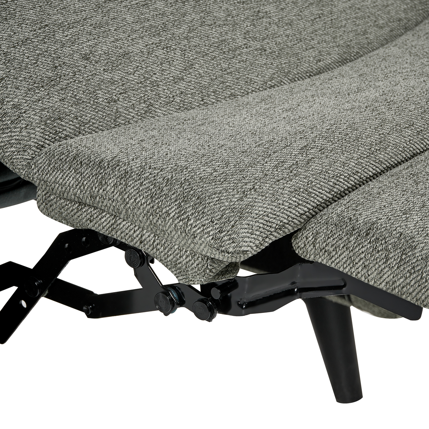 Manual Recliner Chair Light Green Fabric Upholstery
