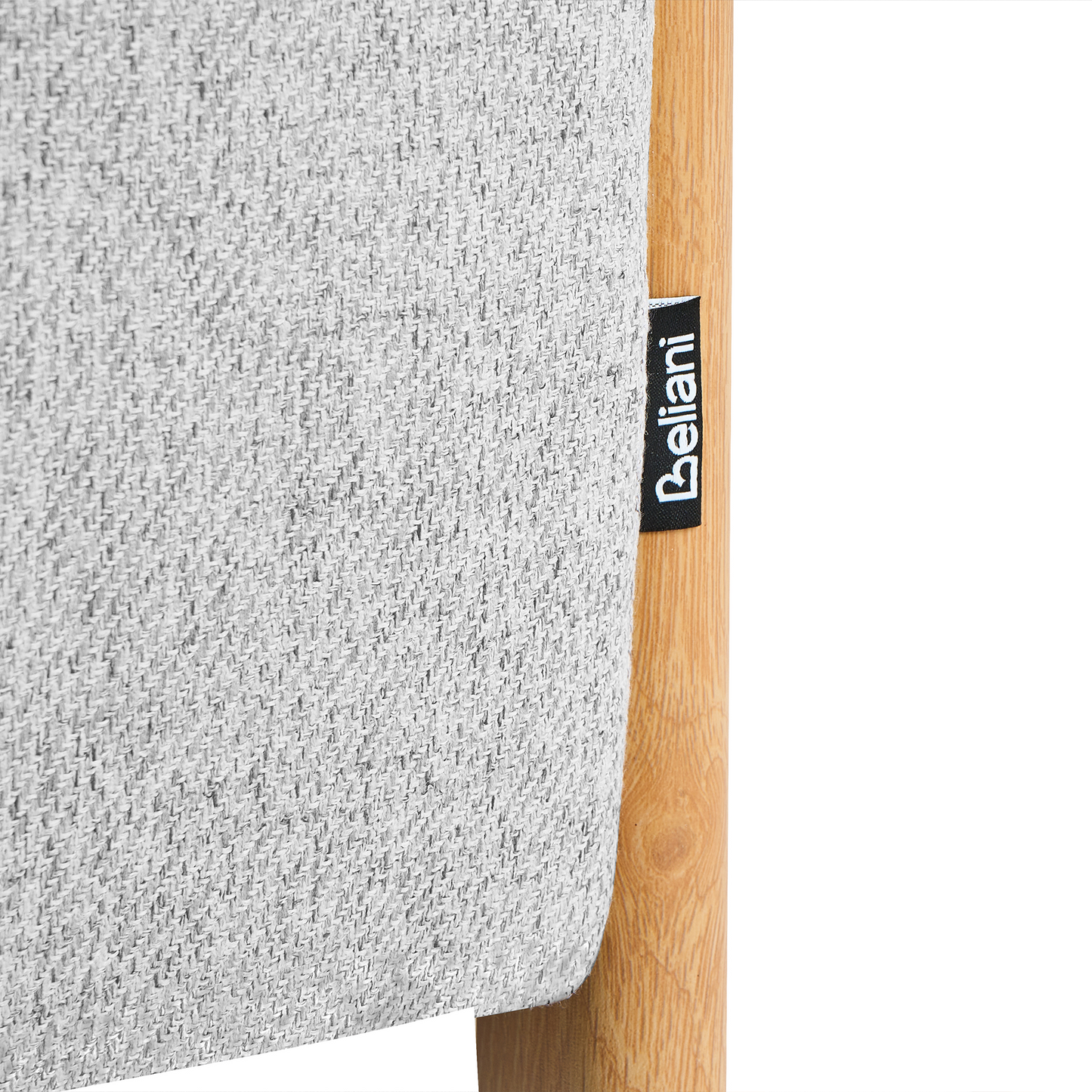 Retro Pouffe With Storage Light Grey Fabric