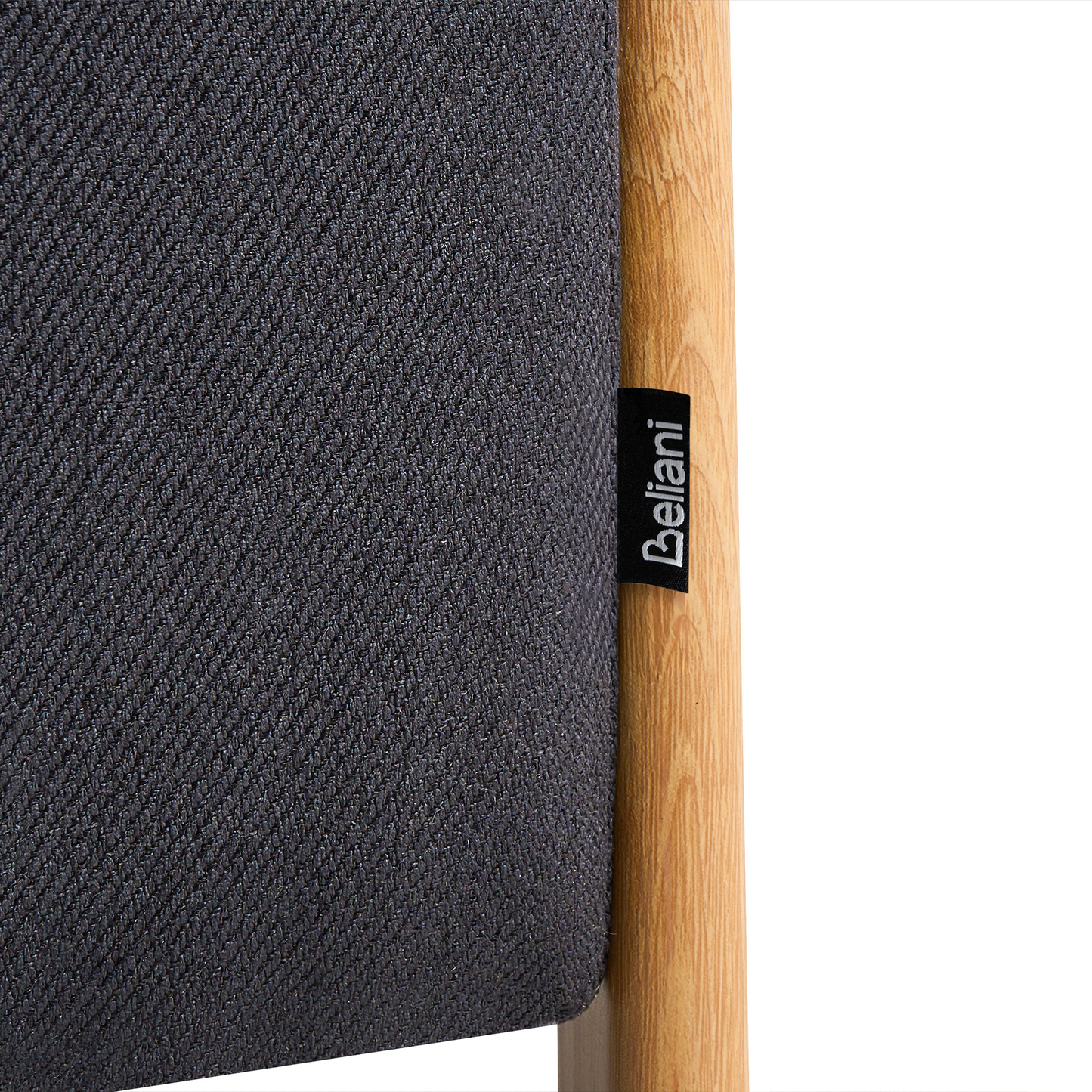 Glam Pouffe With Storage Black Fabric Living Room