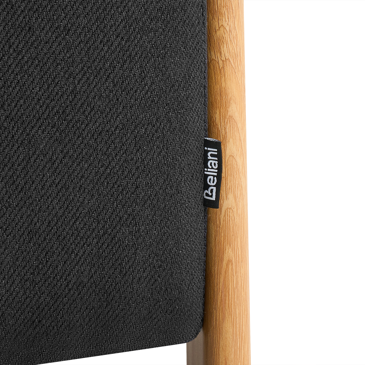 Storage Bench Black Fabric Upholstery With Hidden Storage