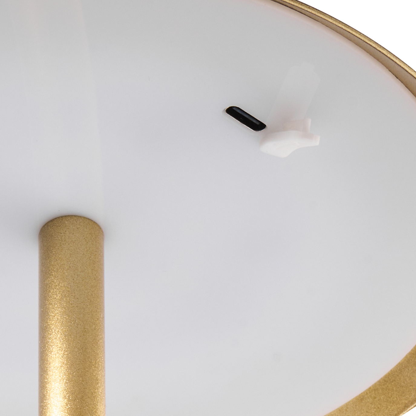 Wireless Table Lamp Gold USB C Port Rechargeable