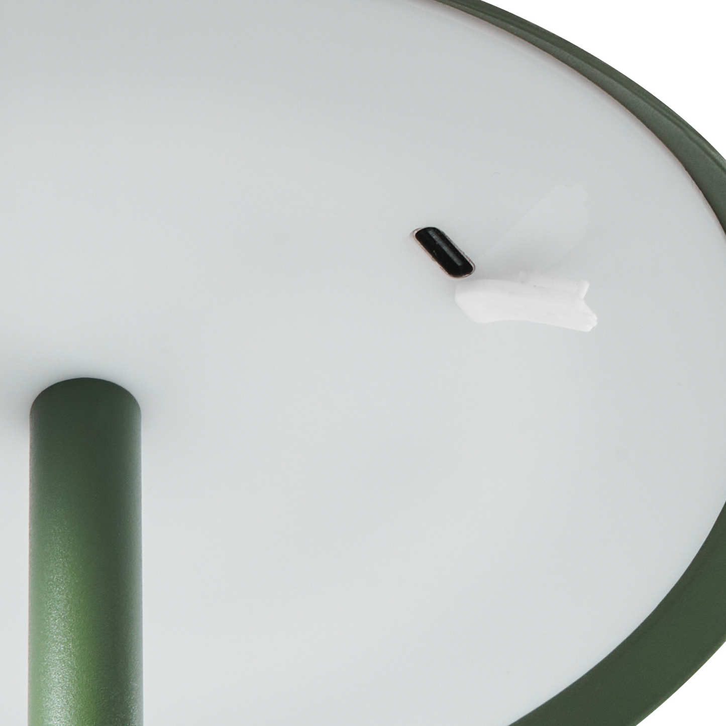 Wireless Table Lamp Green USB C Rechargeable