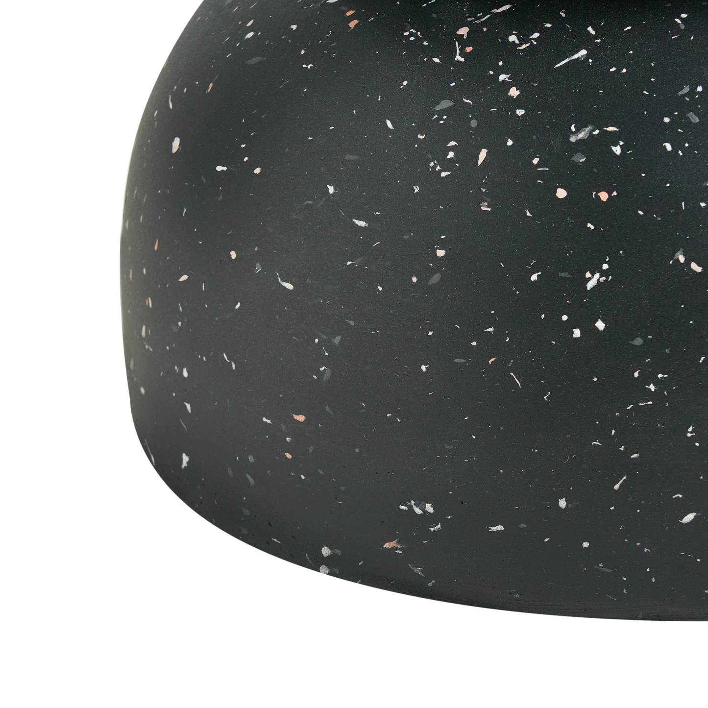 Accent Side Table Black Terrazzo 37cm Hourglass