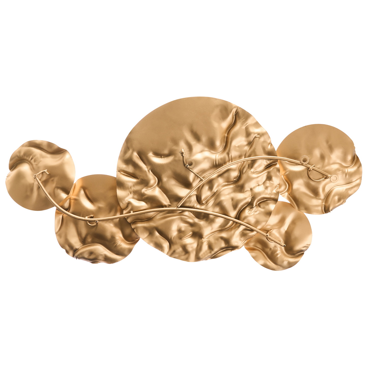 Gold Iron Wall Decor Hanging Accent Vertical Horizontal