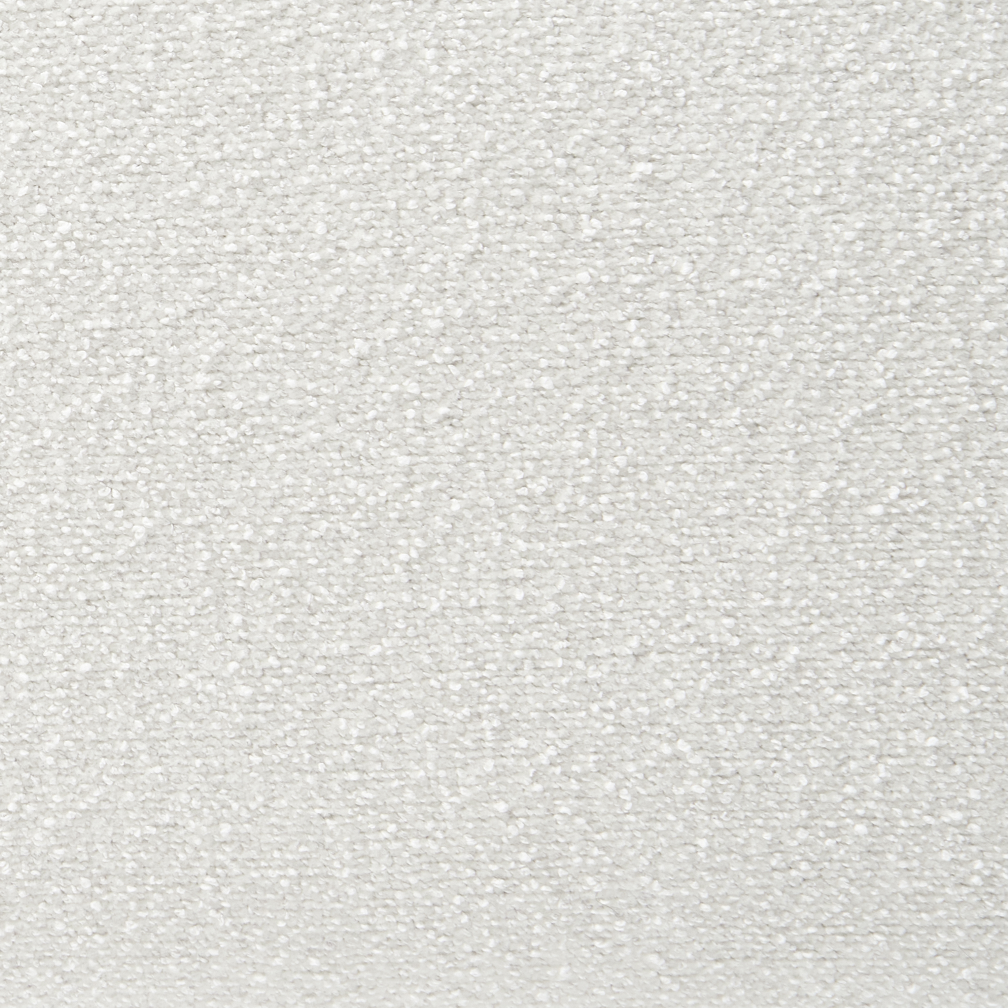 White Boucle Upholstered Bench Pouffe Wide Leg Modern Accent