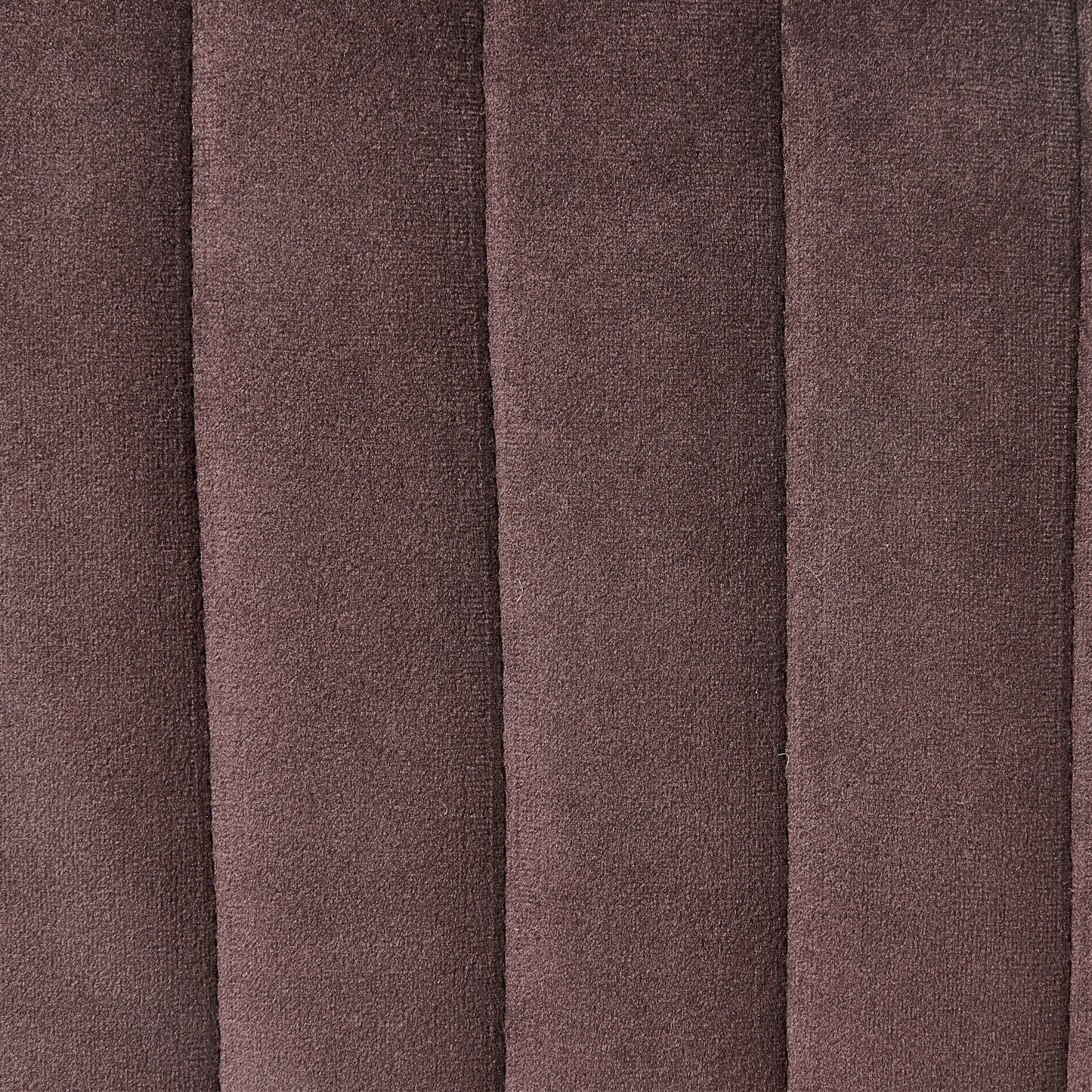 Velvet Footstool 47 x 47cm Dark Brown With Gold Legs