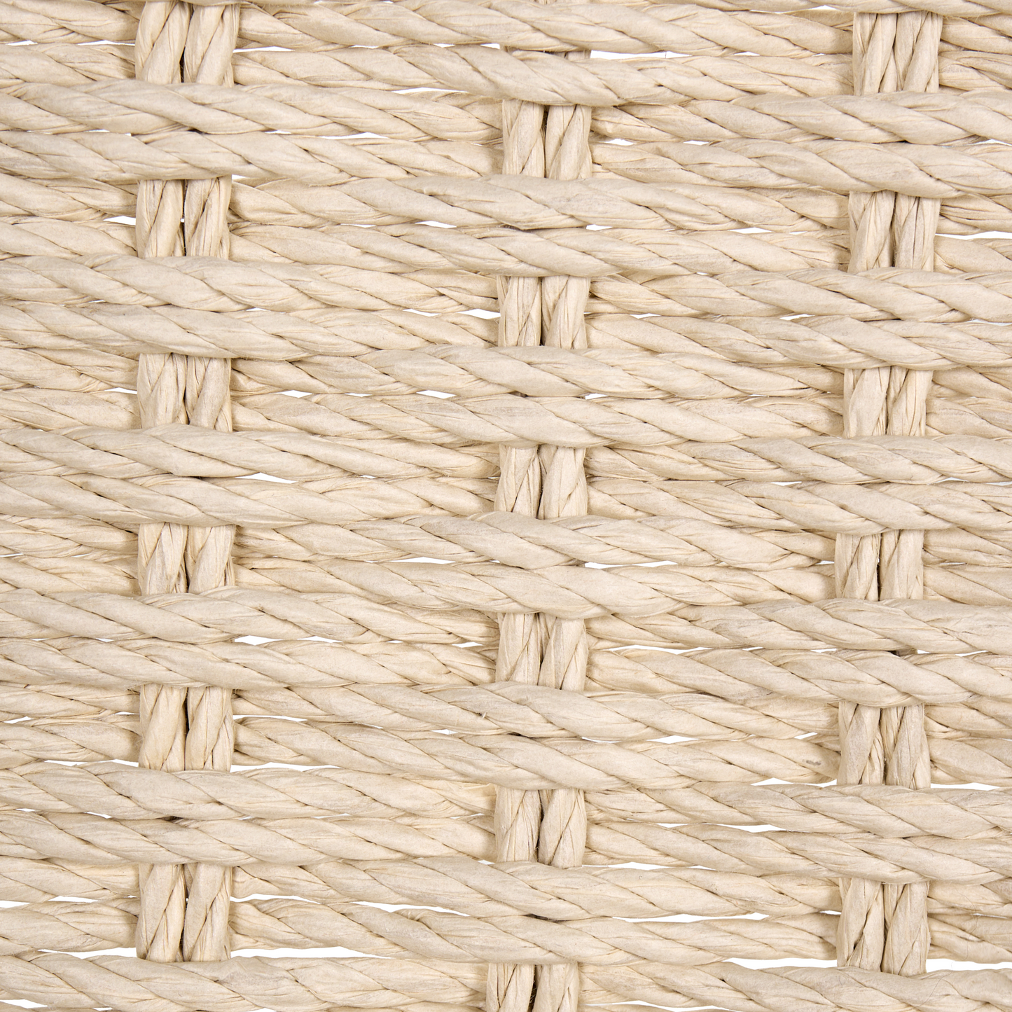 Armchair Light Brown Rubberwood Paper Rope Woven Seat Boho