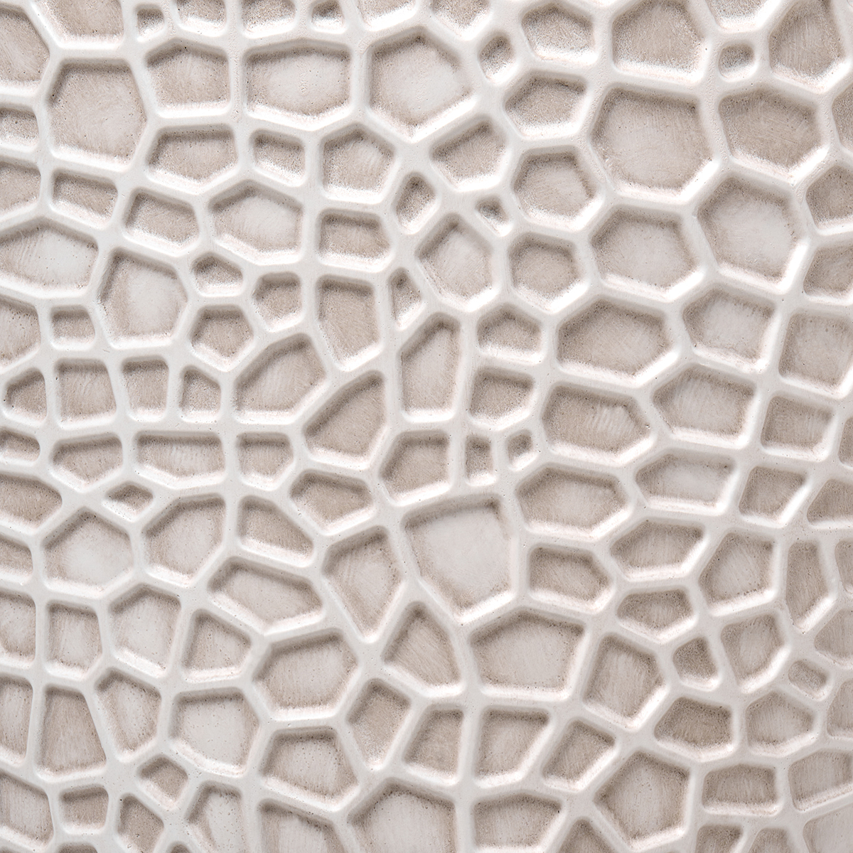 Beige Fibre Clay Flower Pot Modern Indoor Outdoor 43cm