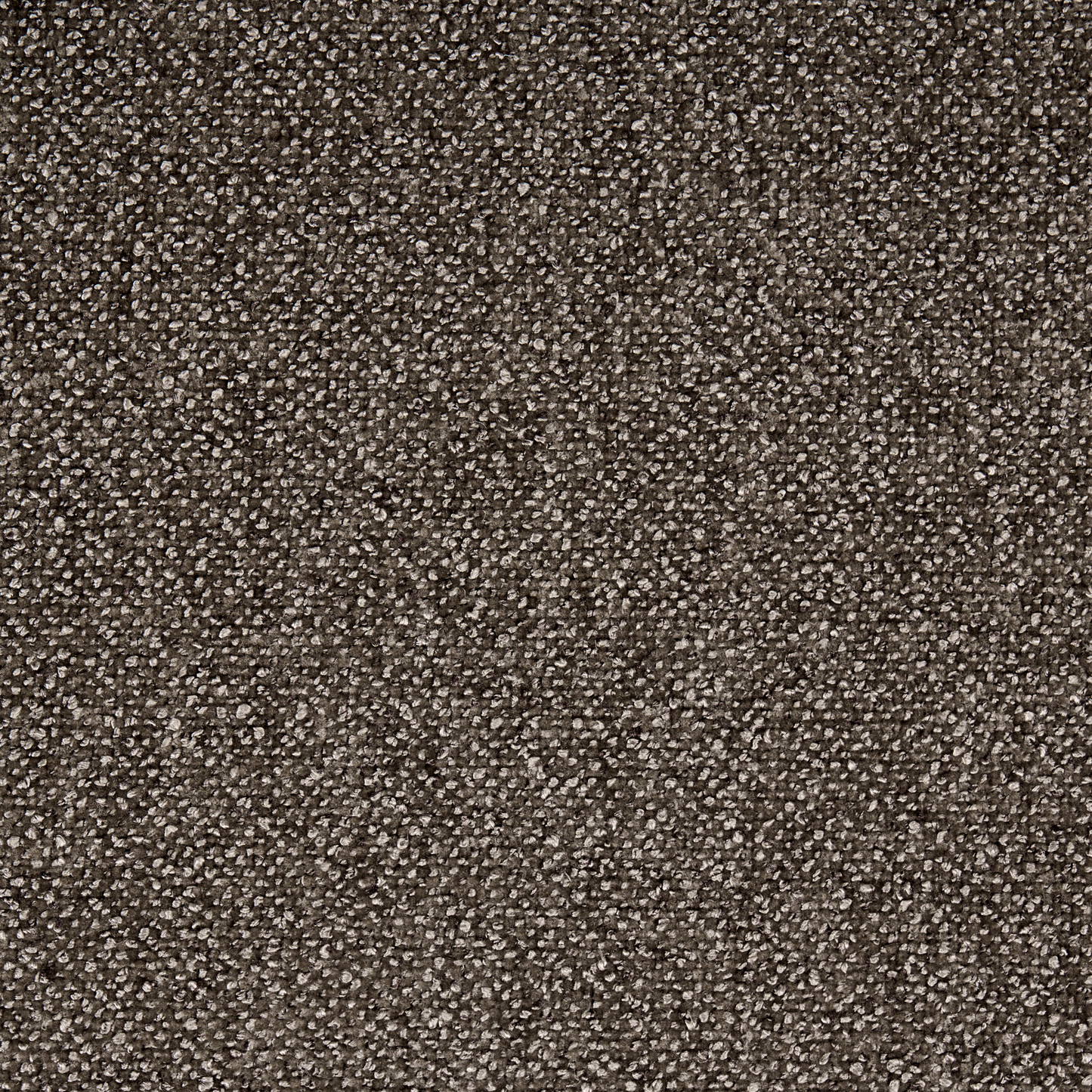 Ottoman Brown Fabric Plush Texture Cylindrical Legs