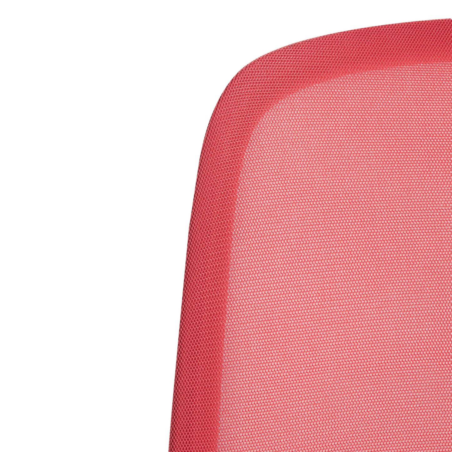 Red Mesh Office Chair With Armrests And Adjustable Height