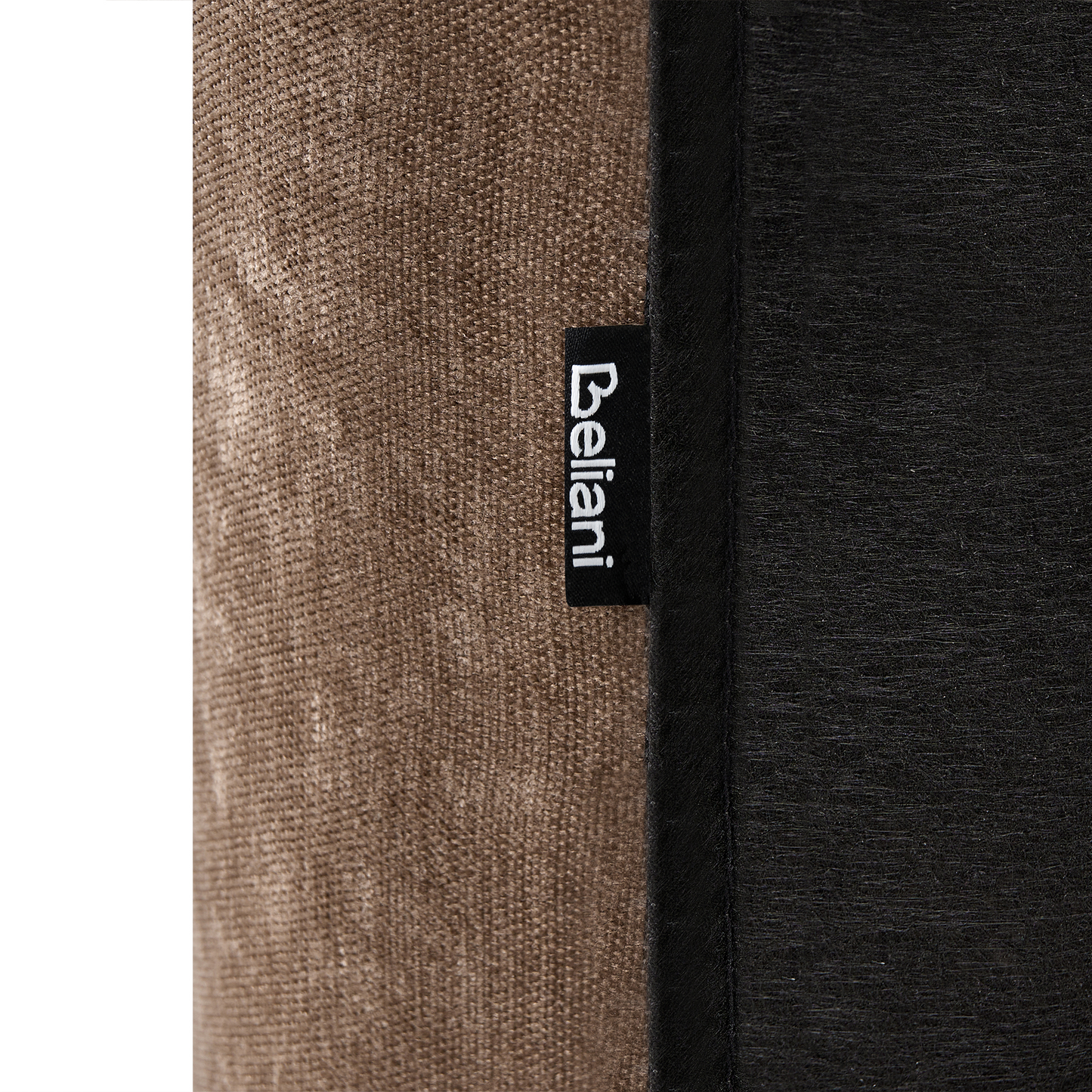 Sofa Bed 2 Seater Brown Fabric with Adjustable Backrest Wooden Legs