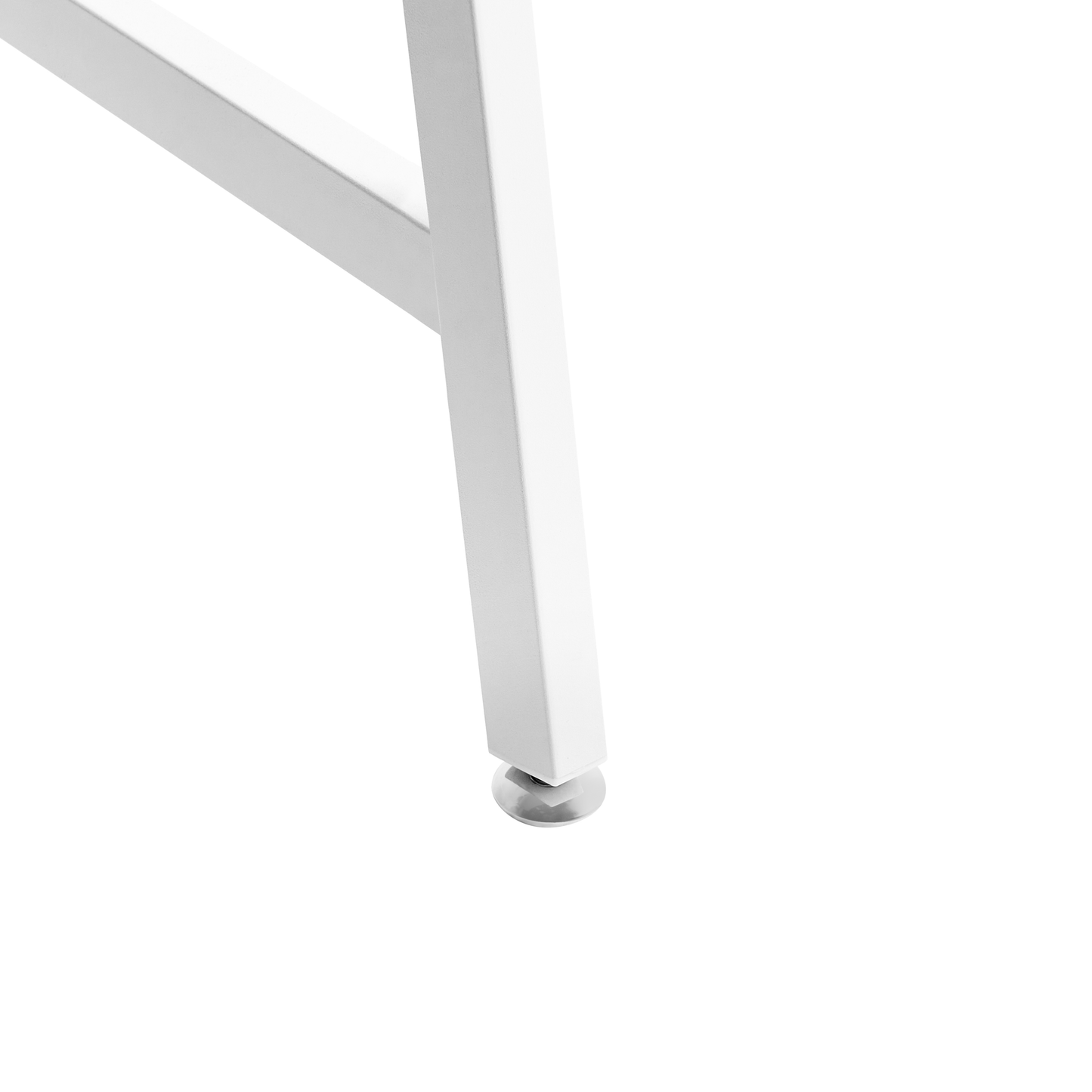 Drawing Desk White Particle Board Tilting Top Iron Legs