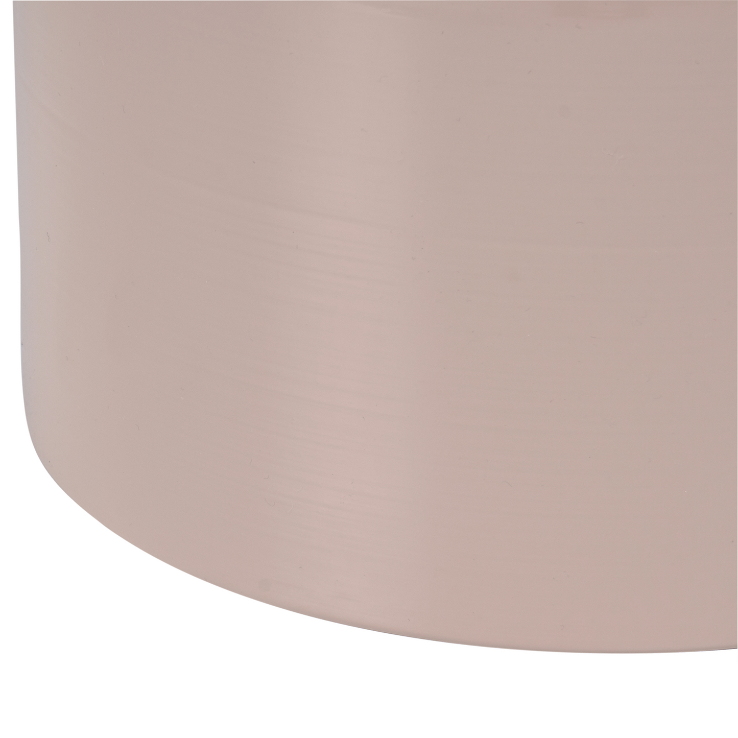 Accent Side Table Light Beige Iron Painted