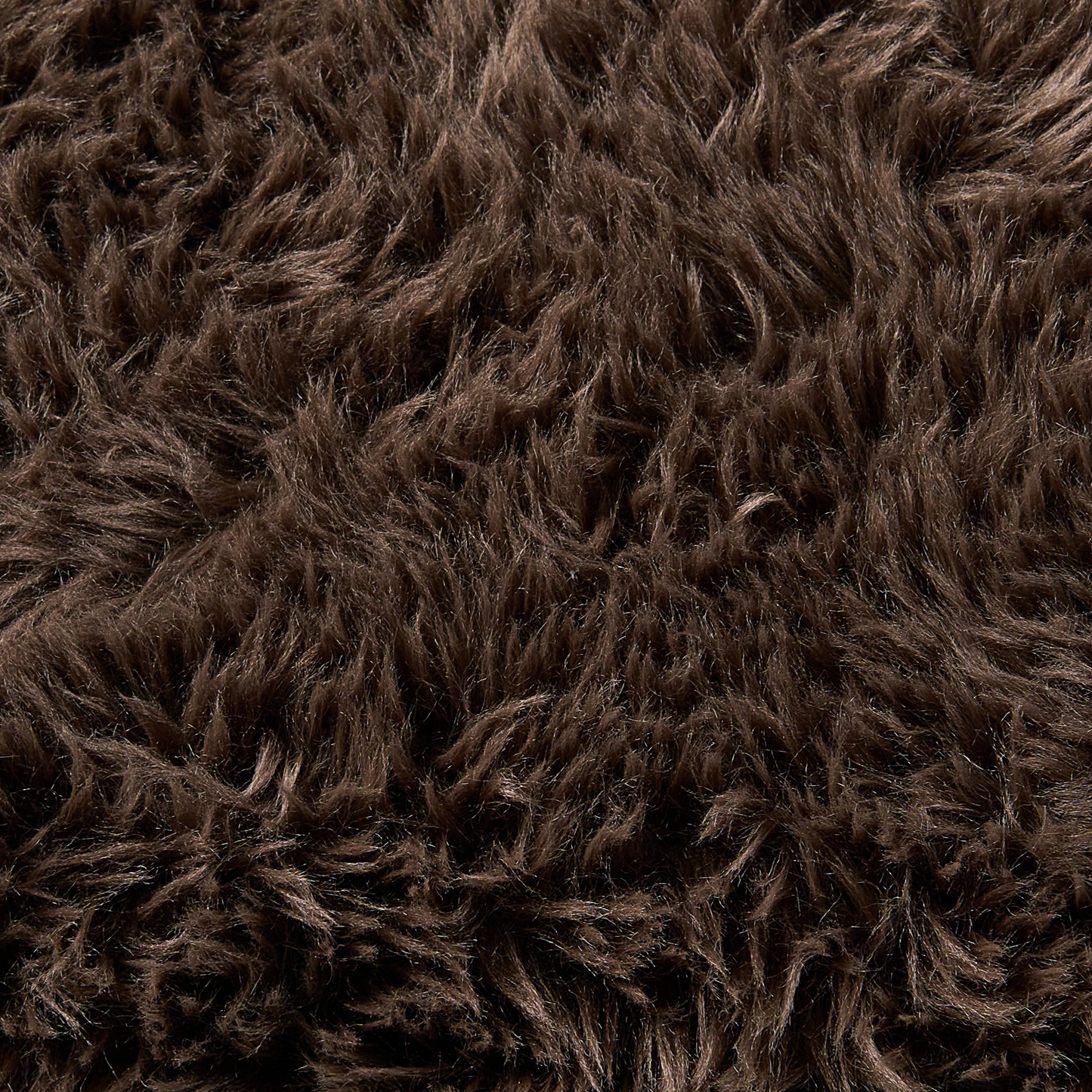 Armchair Dark Brown Faux Fur Upholstery Retro Design Legs