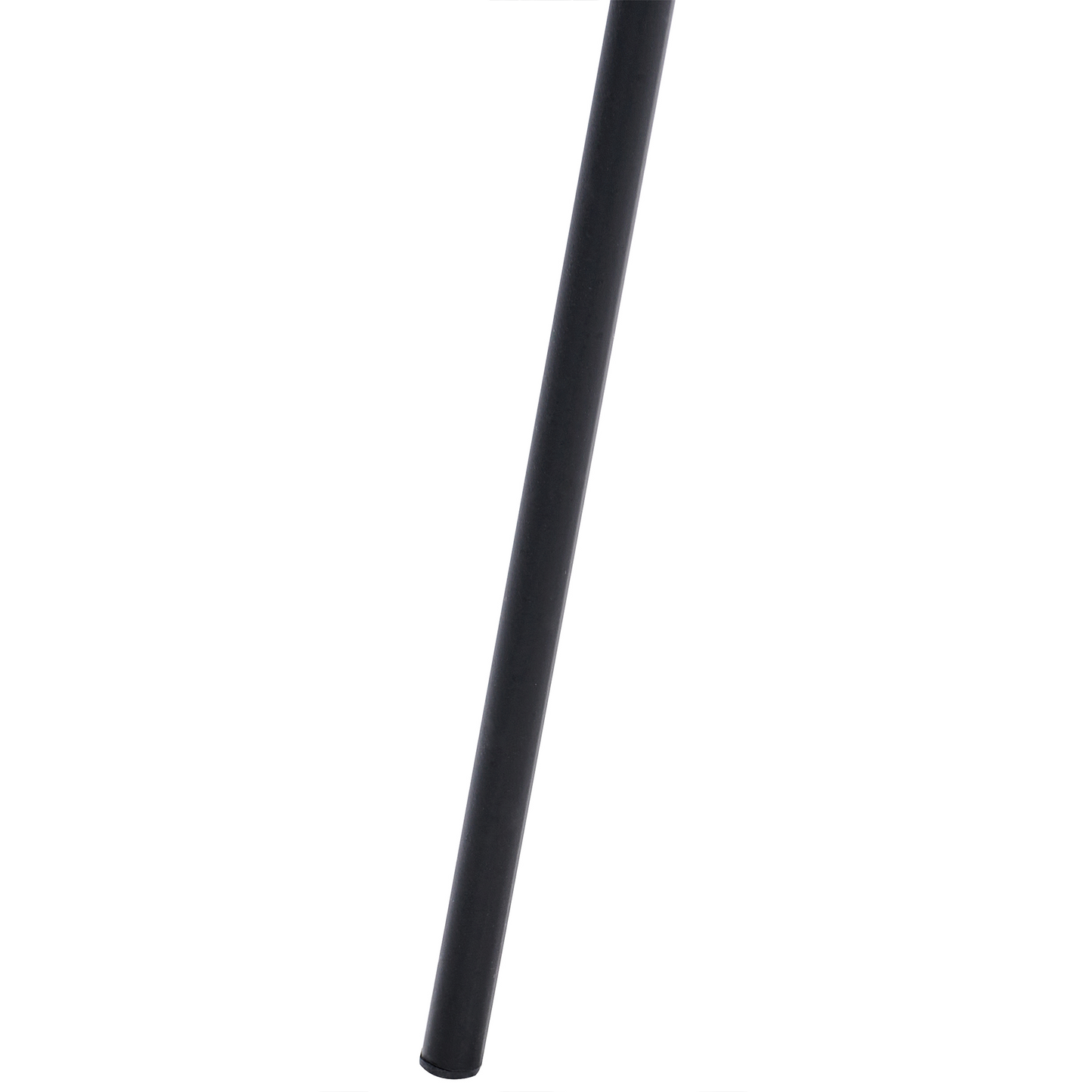 Coat Rack Black Steel 176cm Tripod Wooden Accents 6 Hooks