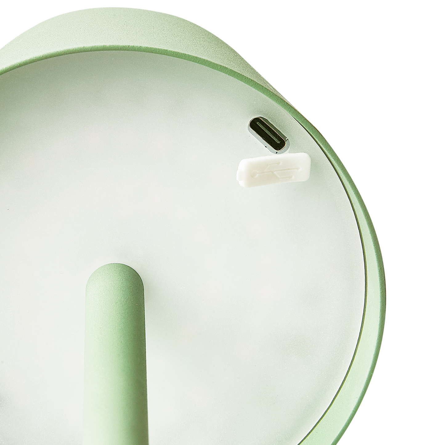 Table Lamp Light Green Aluminium Touch USB Charging