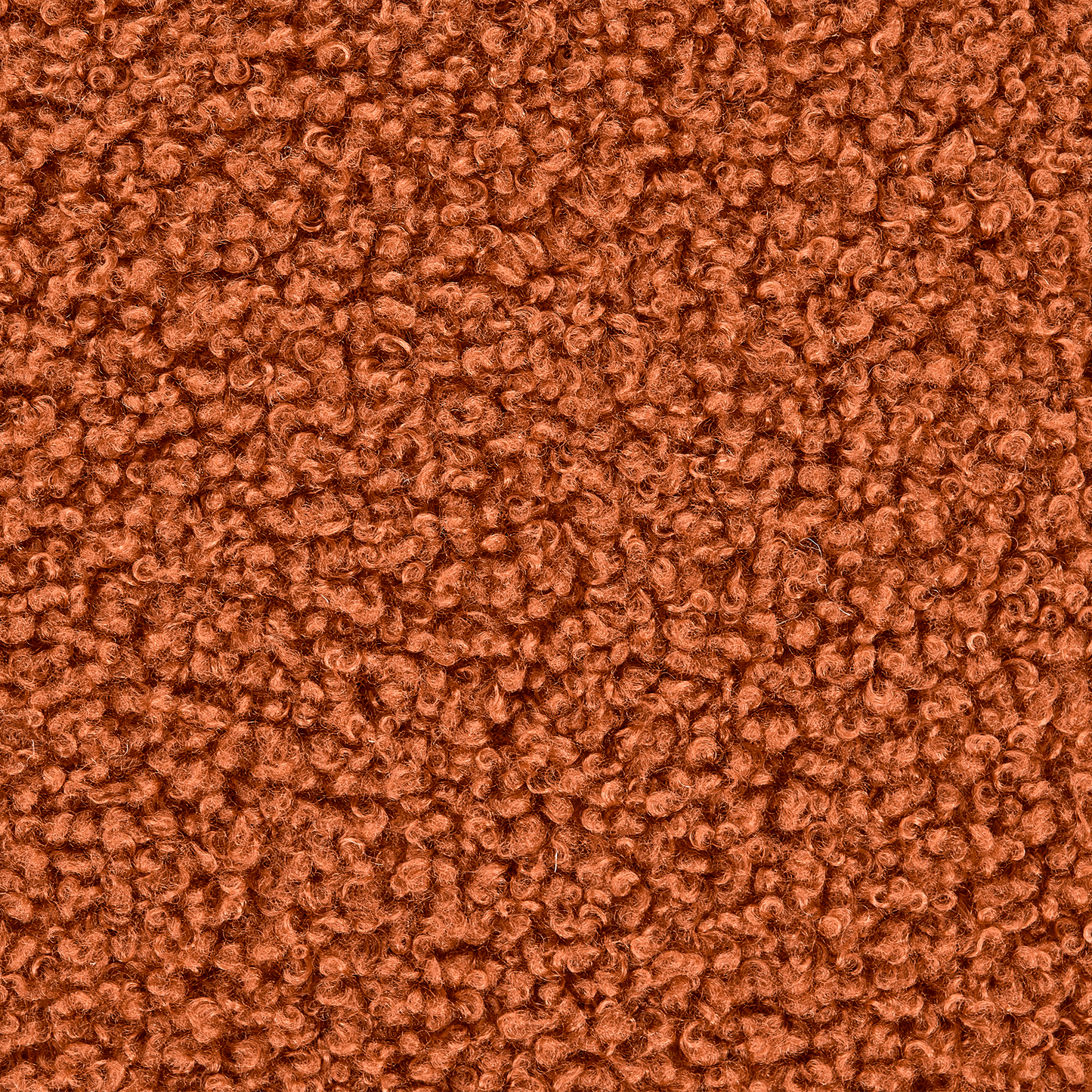 Brown Boucle Pouffe Round Footstool 60 x 60 x 27cm for Living Room