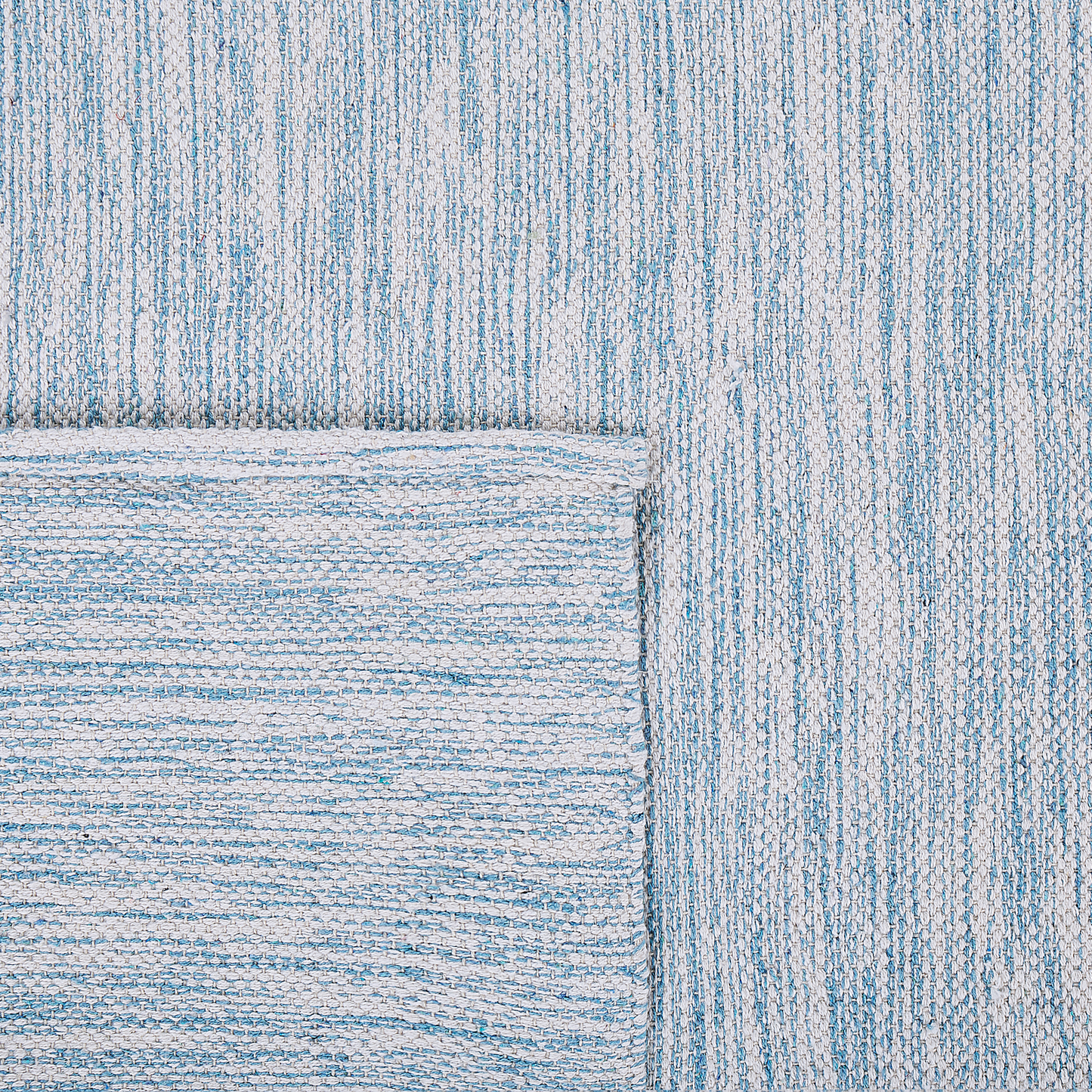 Rug Studio Blue Cotton Handwoven Rug 80 X 150cm