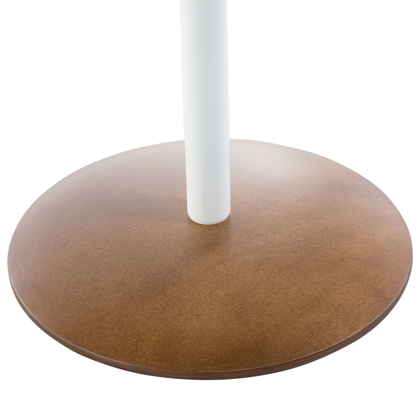 Coffee Table Dark Brown Round 40cm With Storage Lid Bentwood Modern Scandinavian