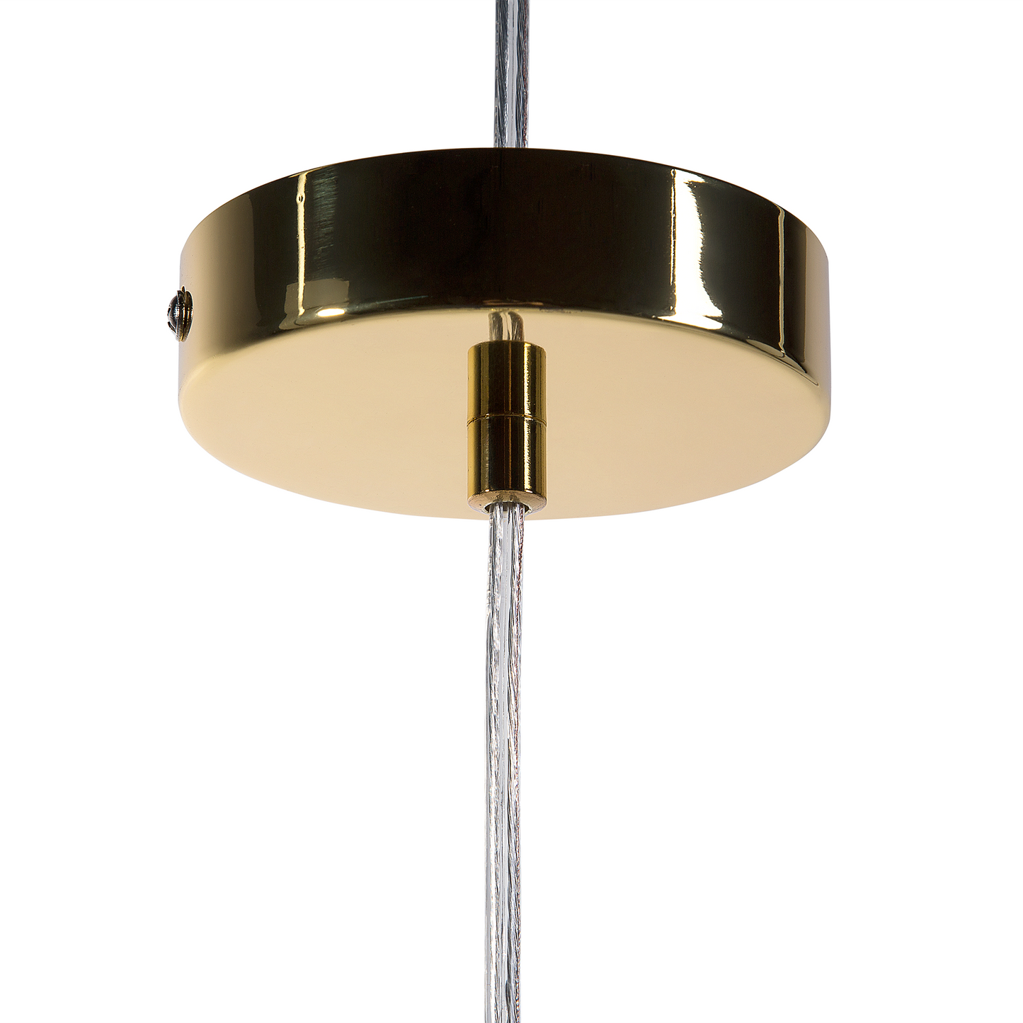 Gold 1-Light Pendant Cage Wire Shade Industrial Lighting