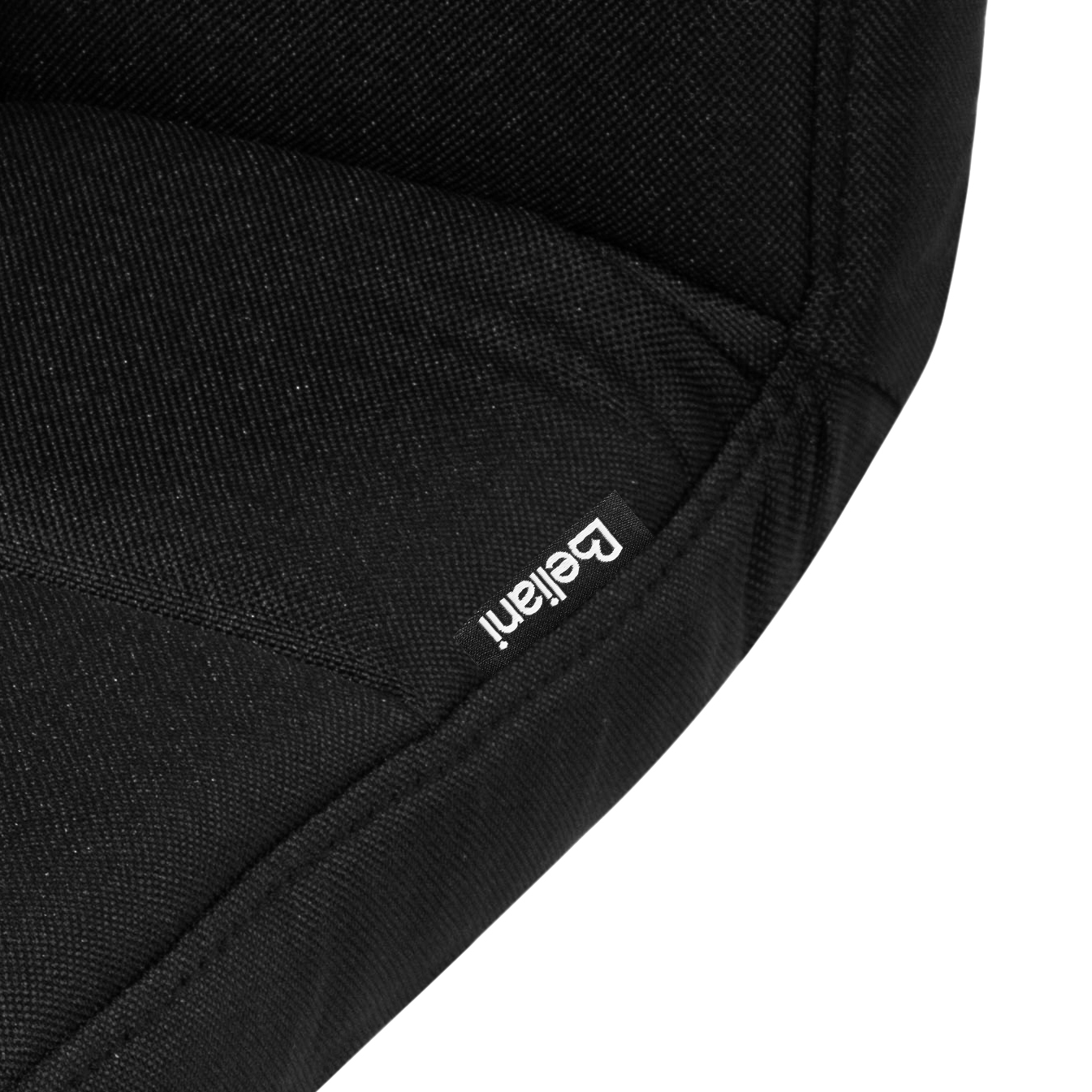 Black Fabric Swivel Kitchen Bar Stools Set Of 2