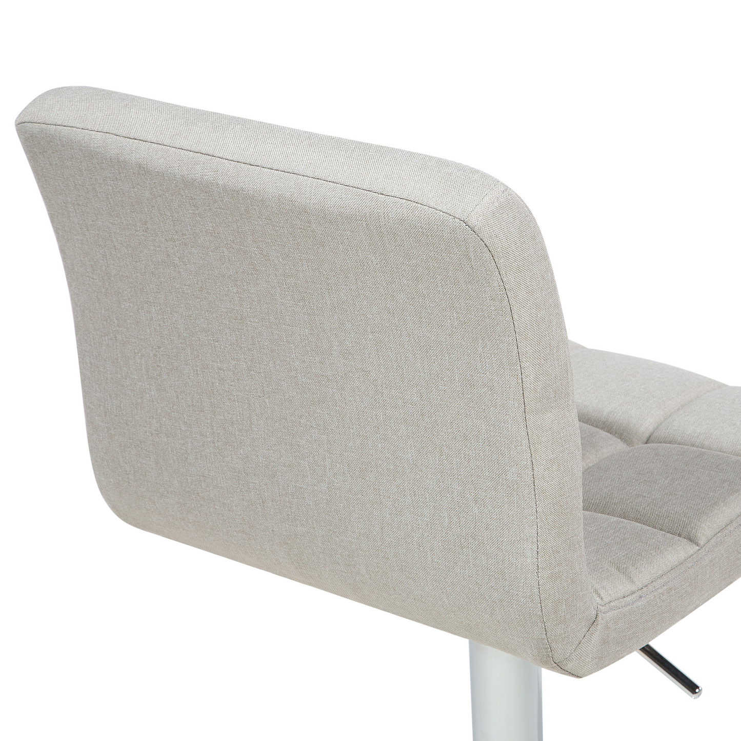 Kitchen Bar Stools Set Of 2 Beige Swivel Height Adjustable