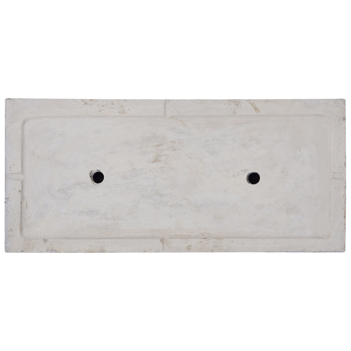 Verdant Living White Fibre Clay Rectangular Plant Pot 60 x 29 x 30cm