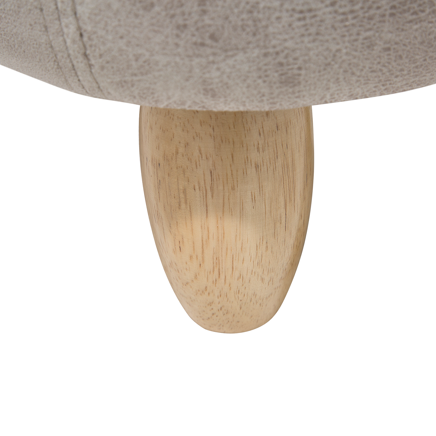 Hippo Kids Stool With Storage Light Grey Faux Leather And Wooden Legs Nursery Footstool