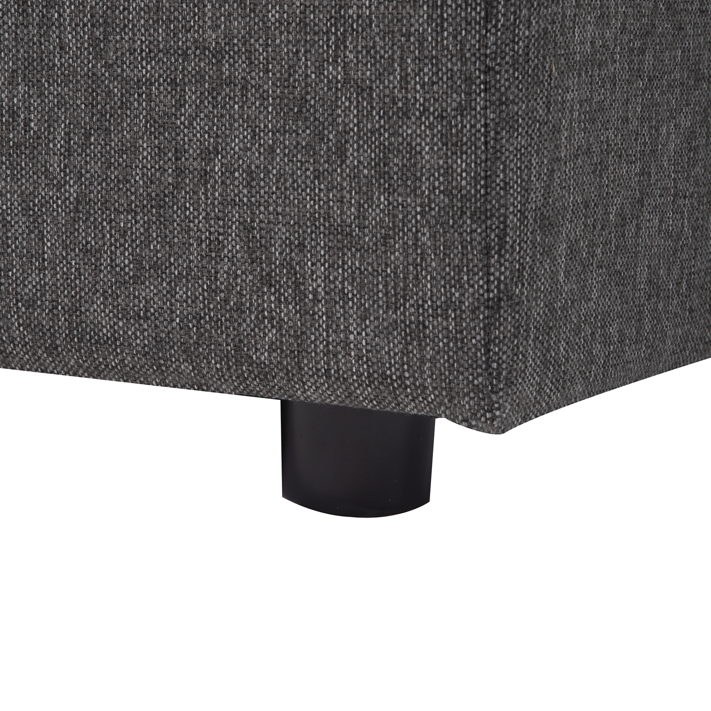 Corner Sofa Bed Dark Grey Fabric U Shape 5 Seater With Storage