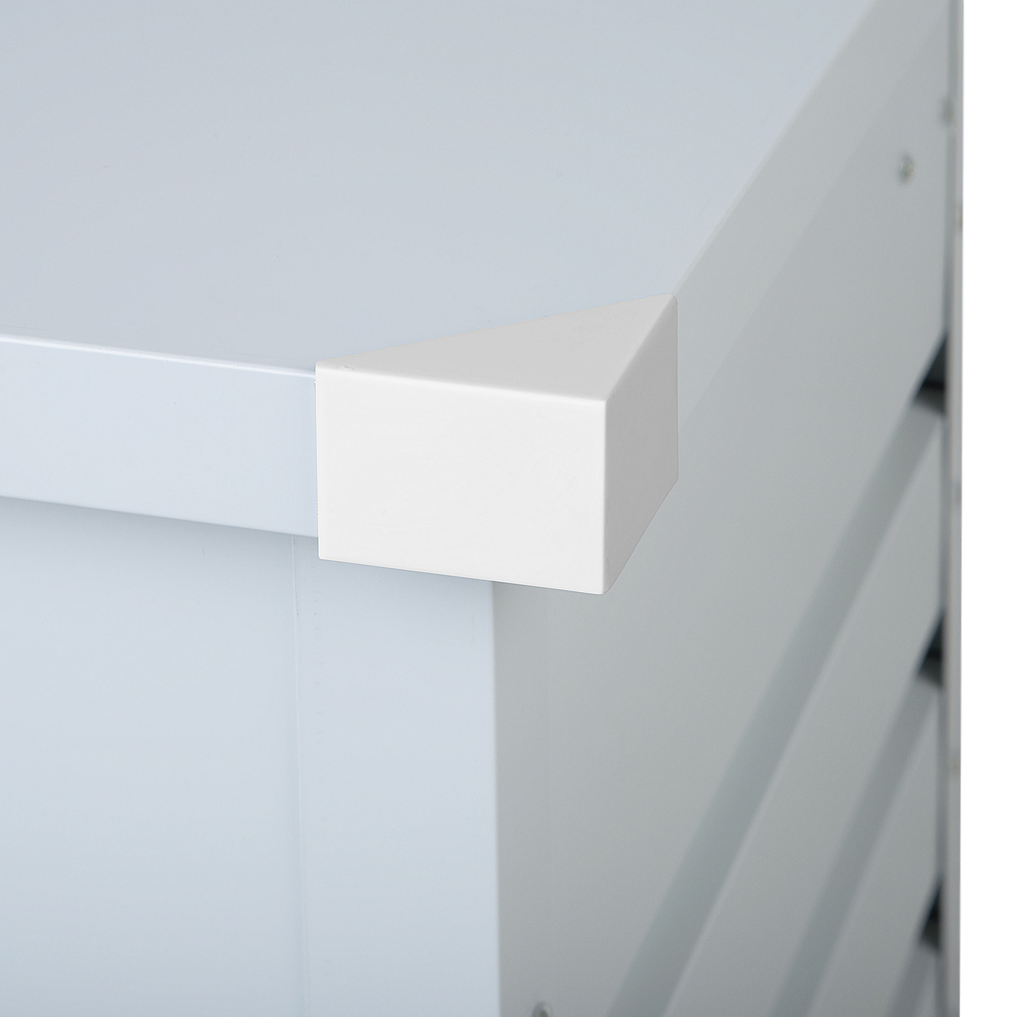 Lockable Outdoor Storage Box Light Grey Galvanized 300L