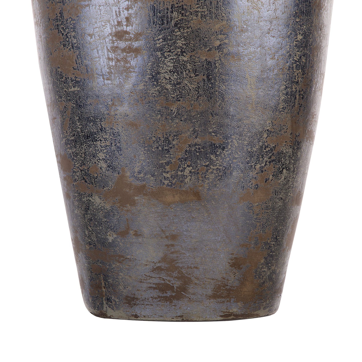 Decor Decorative Floor Vase Silver Terracotta 48cm Industrial