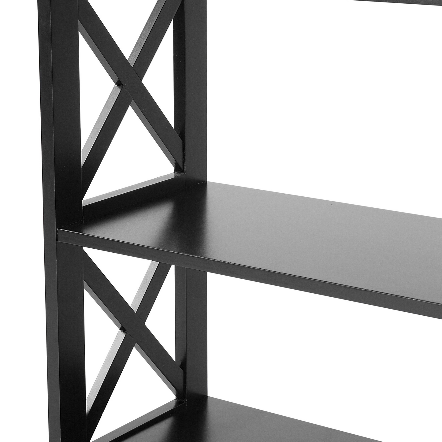 Sideboard 100 x 30cm Black With 1 Drawer And 2 Shelves